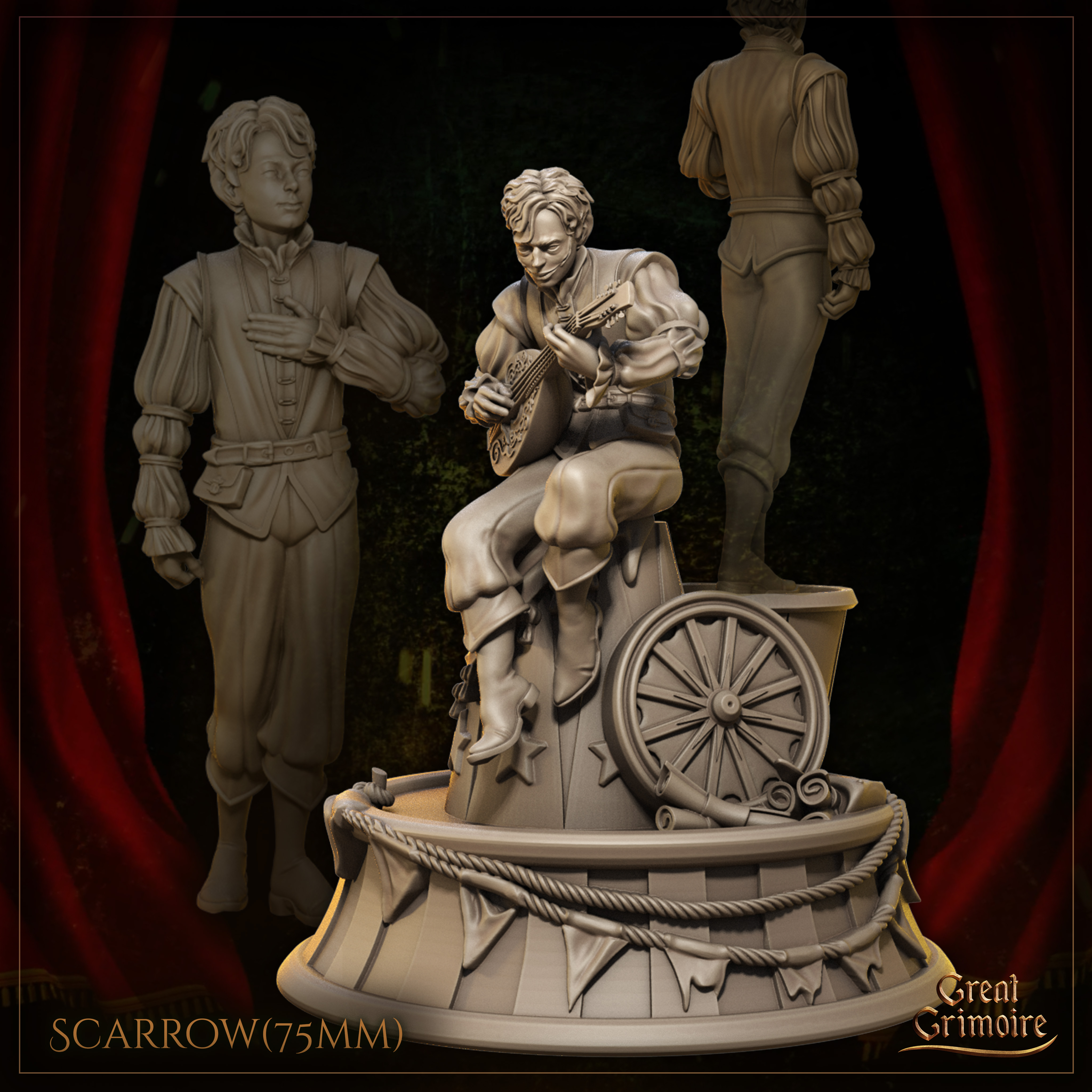 Scarrow, ever-smiling outcast(75mm)