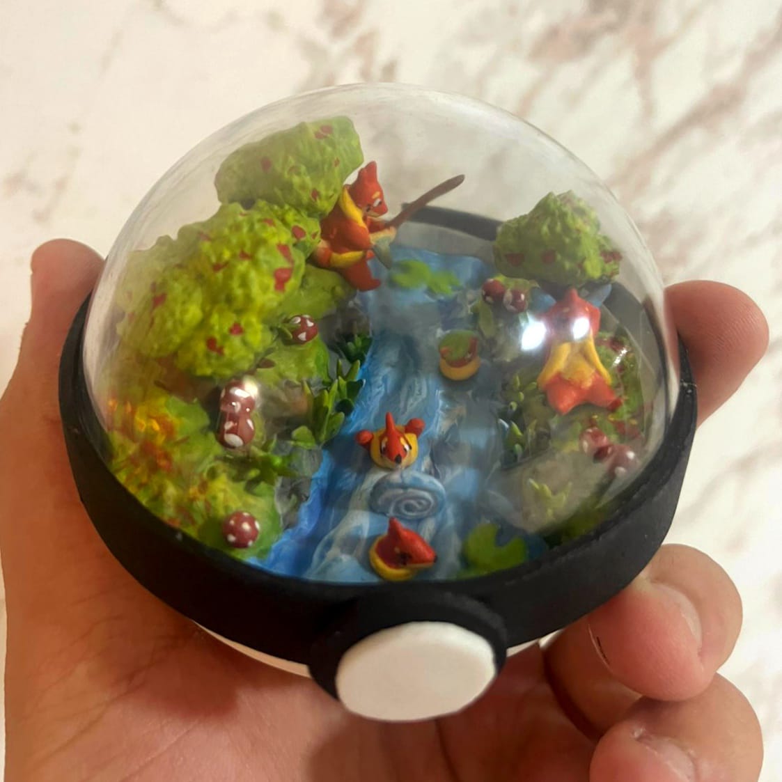 Buizel n Floatzel Paradise - Pokemon Diorama