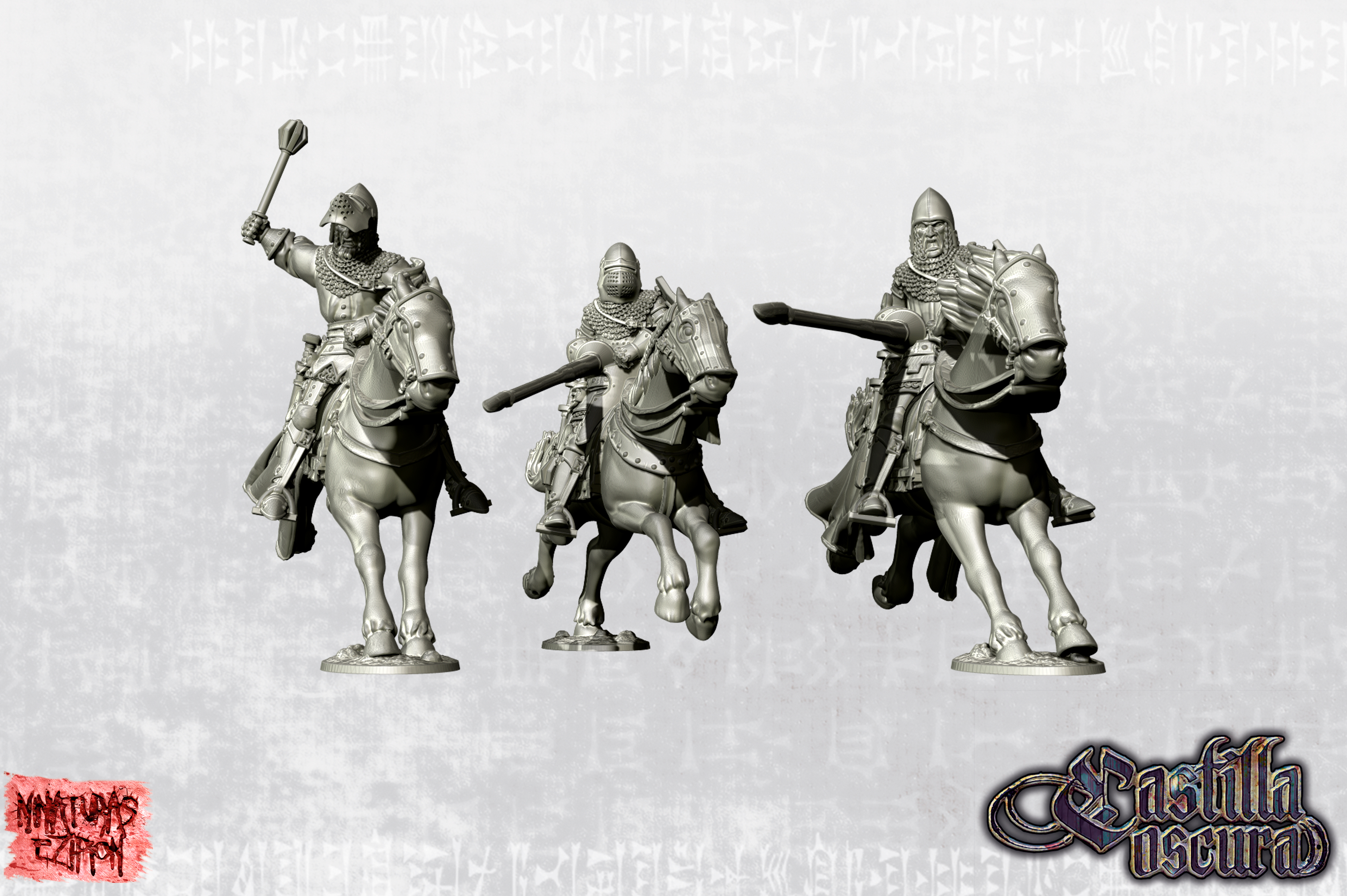 "Knights charging on warhorse - Late 14th Century - Western Europe"
