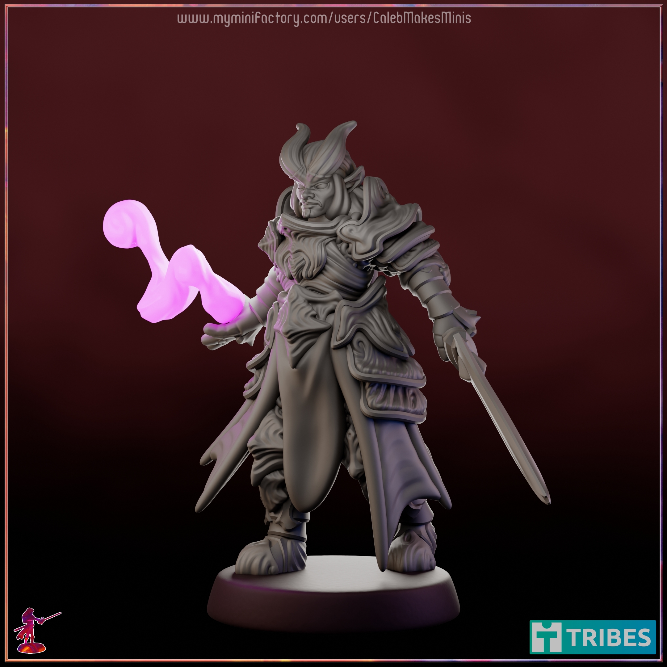 "Despot" - Tiefling Fighter (Eldritch Knight) [PRE-SUPPORTED] | Warriors Series