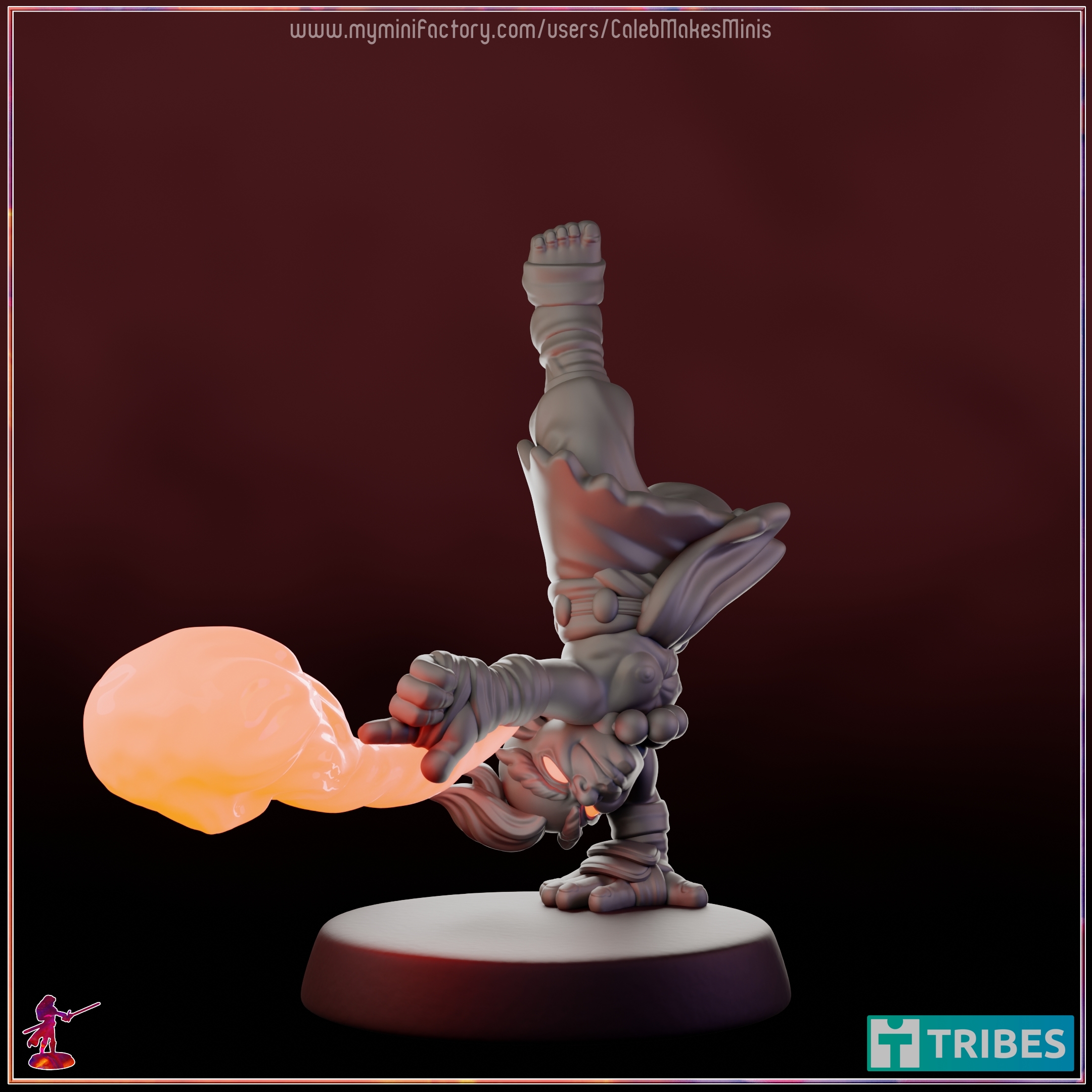 "Firefingers" - Gnome Monk (Warrior of the Elements) [PRE-SUPPORTED] | Warriors Series
