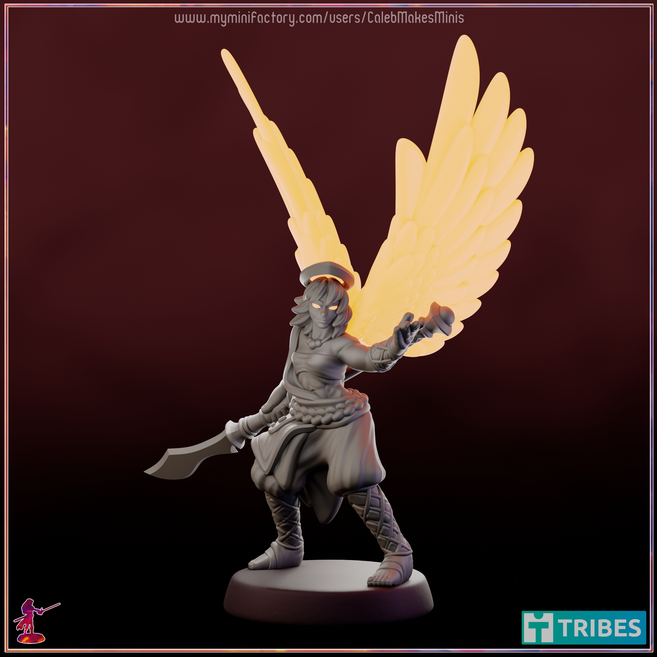 "Marion Goldnight" - Aasimar Monk (Warrior of Mercy) [PRE-SUPPORTED] | Warriors Series