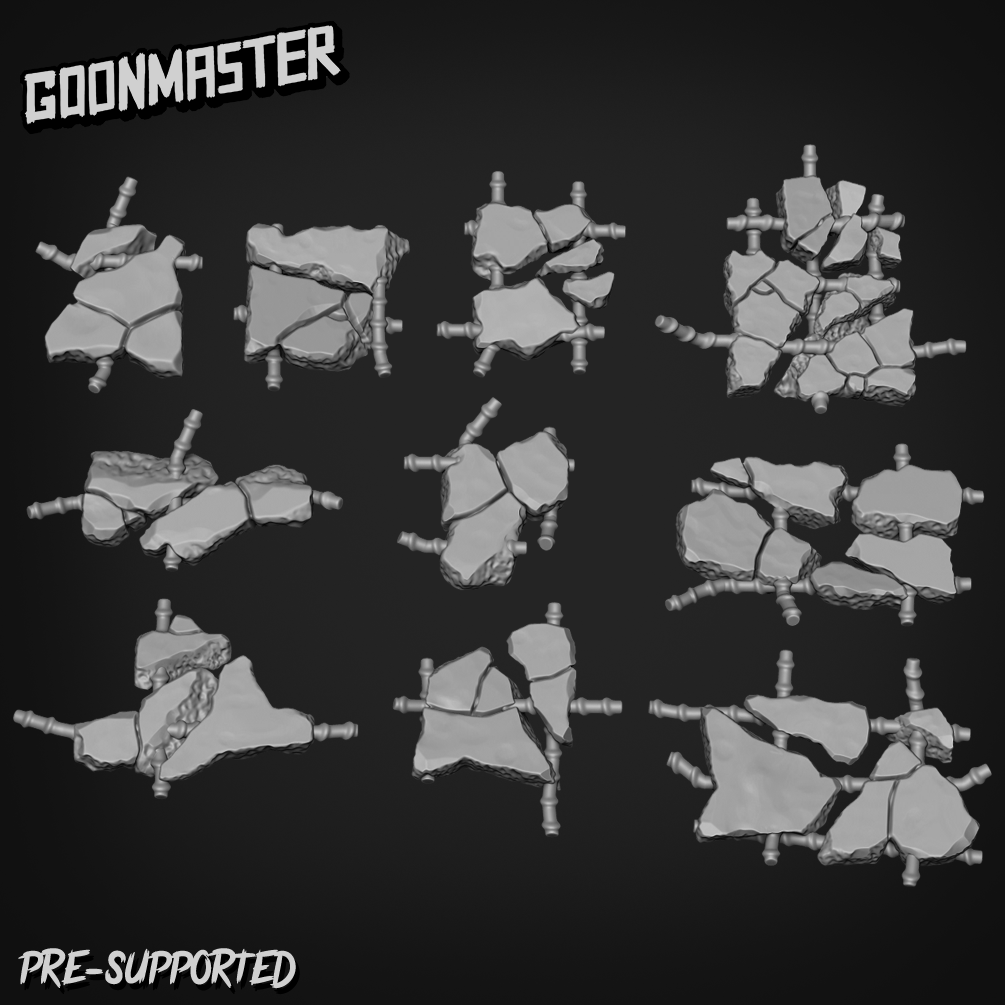 Basing Bits 174 - Broken Concrete Rebar Slabs