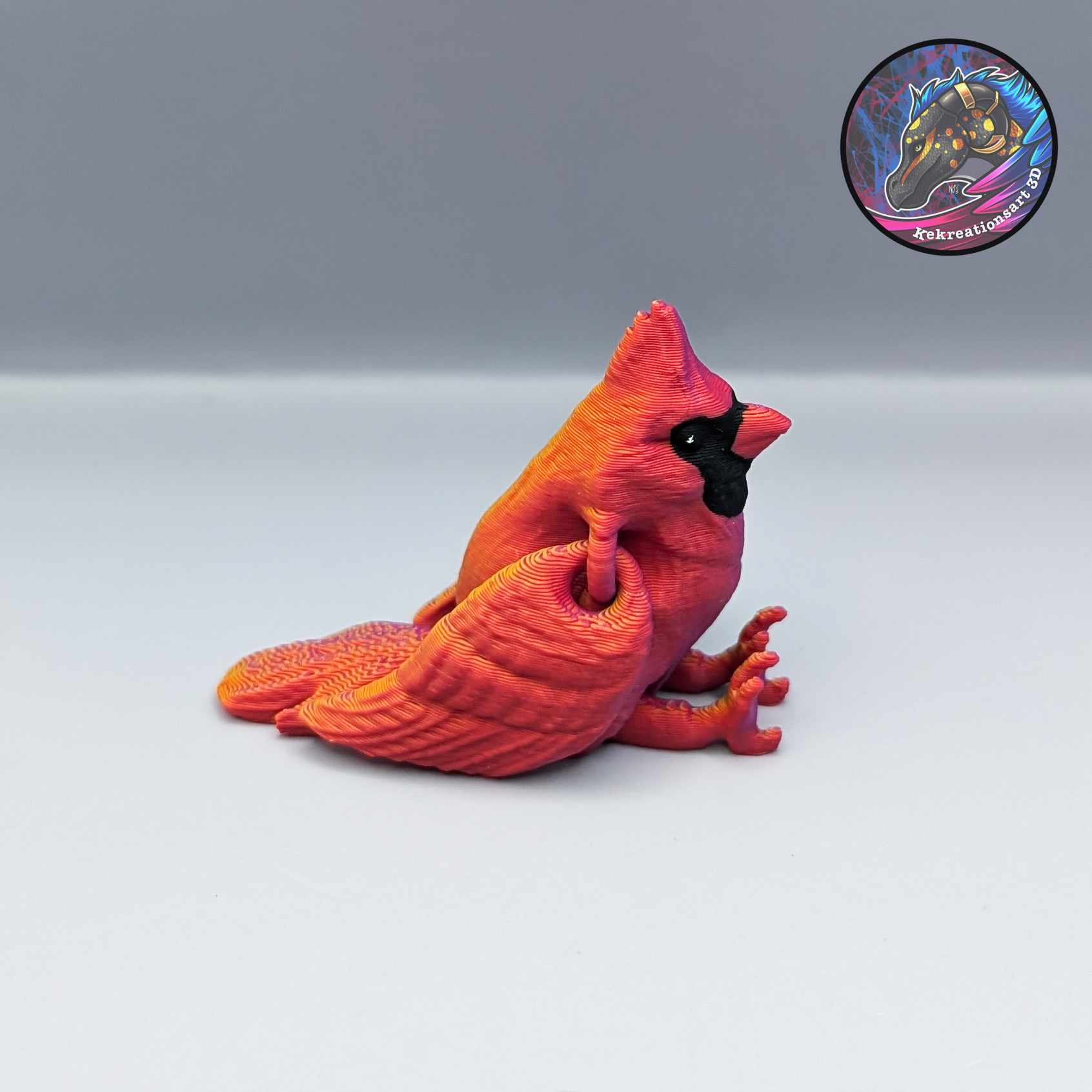 Baby Flexi Cardinal Keychain