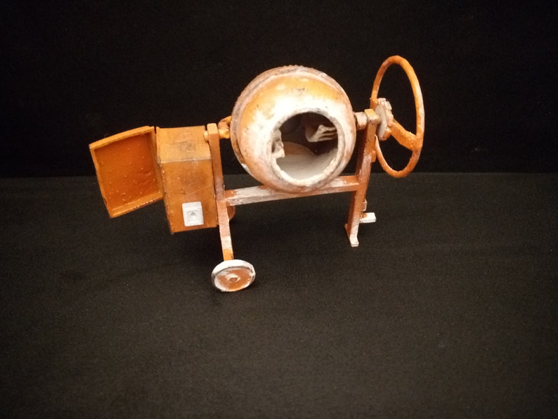 Concrete Mixer Machine,Prop, Action Figure, Diorama Accessories