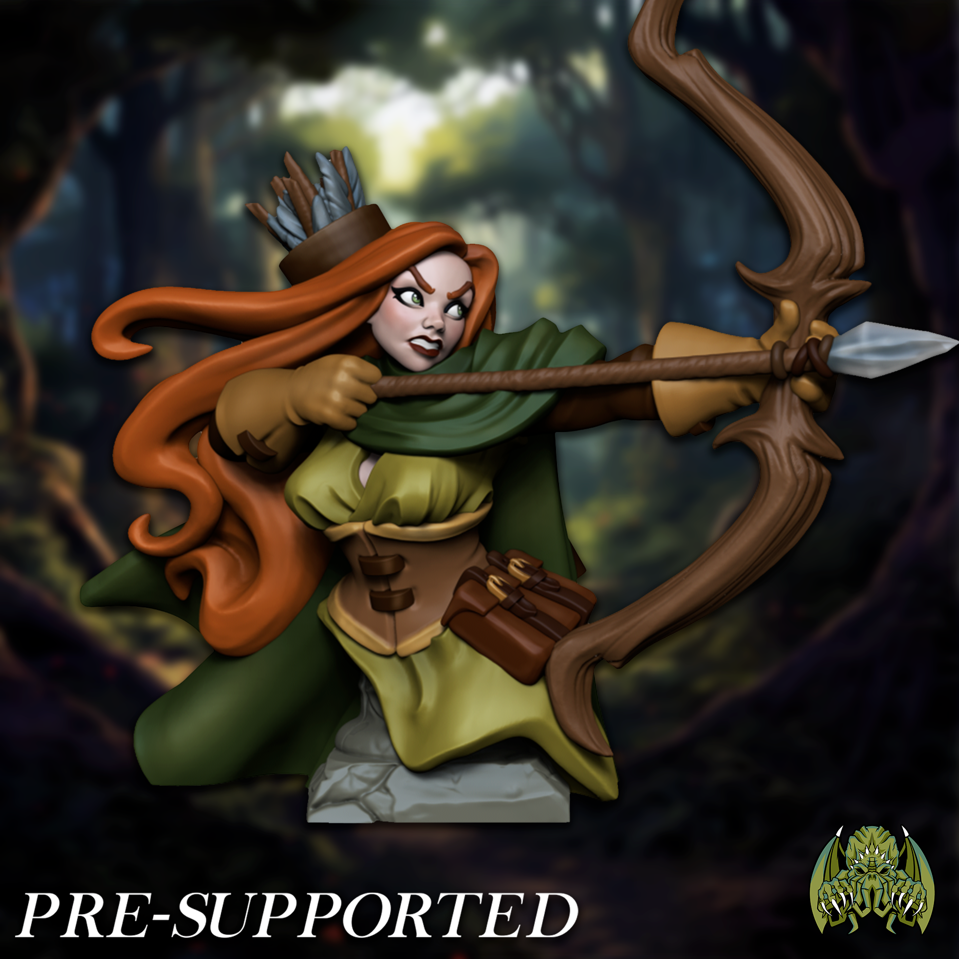 [BUST] Florence The Archer [PRE-SUPPORTED] Female Ranger Archer