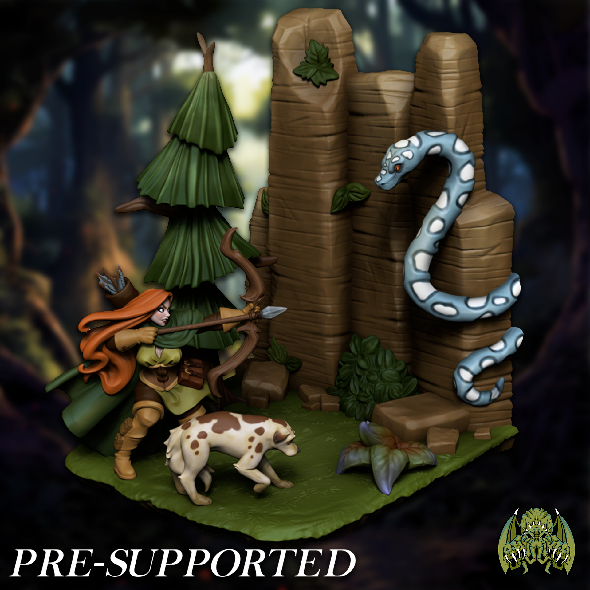 Forest Scenery [PRE-SUPPORTED] Diorama