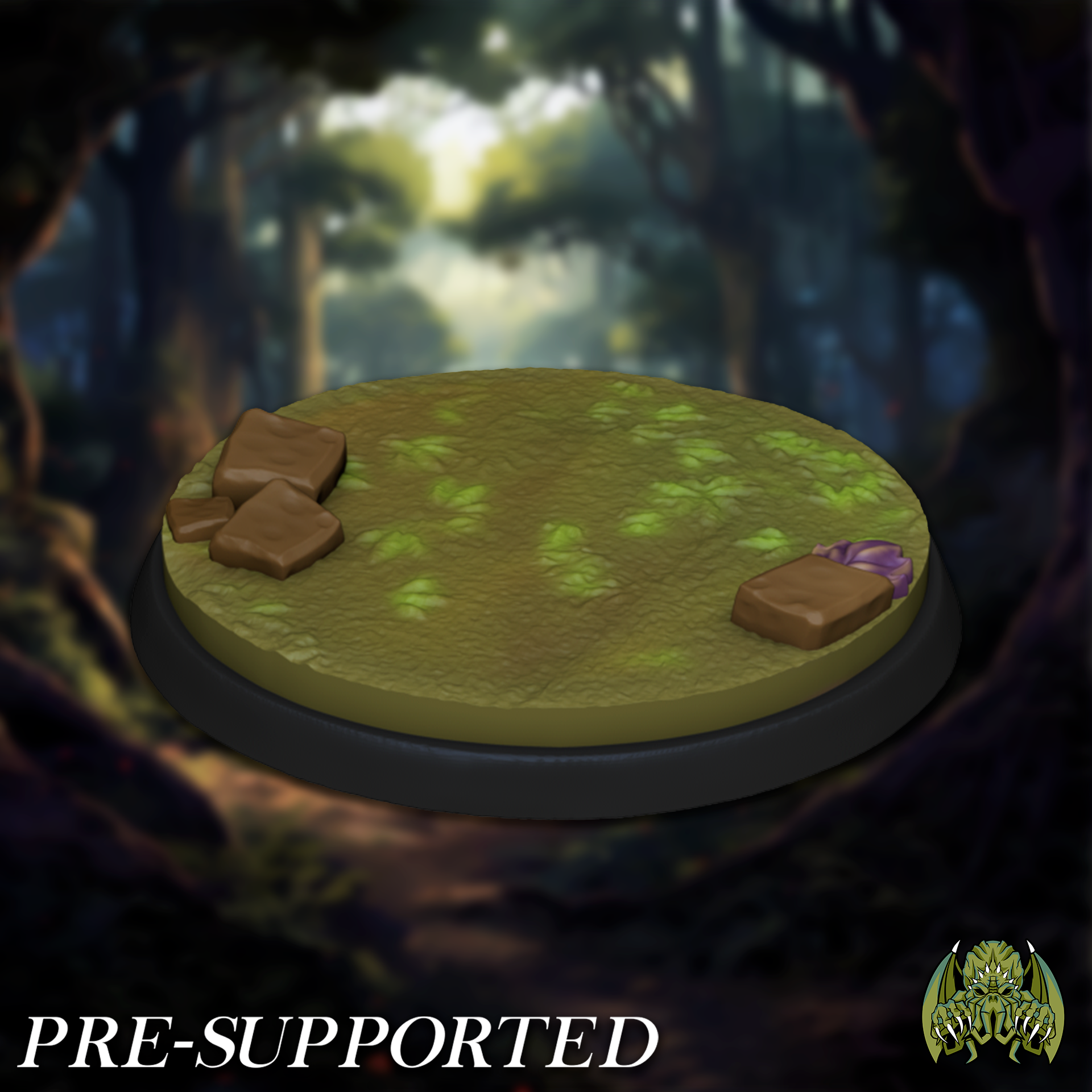 Forest Base [PRE-SUPPORTED] 25mm