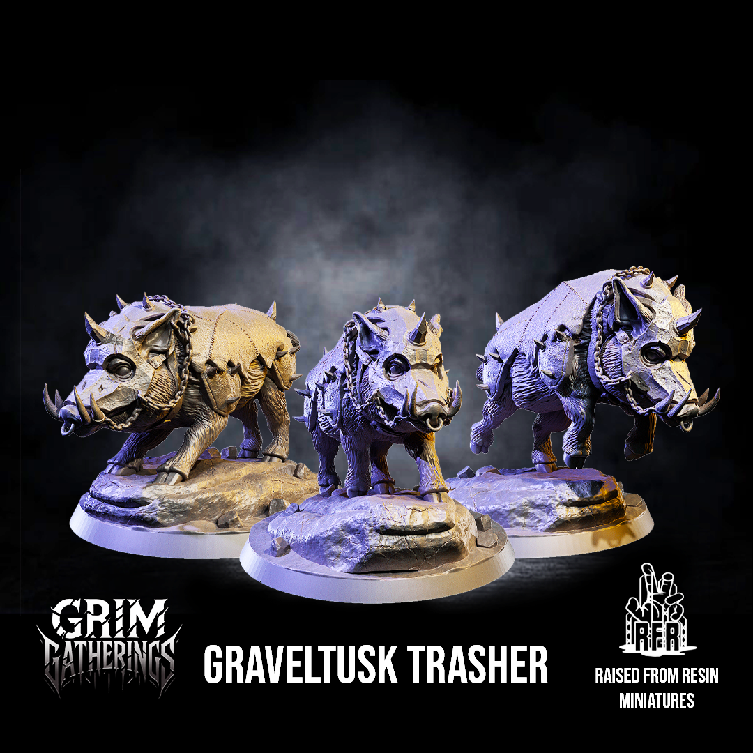 Graveltusk Trasher Bundle- Tabletop miniatures (Pre-Supported)