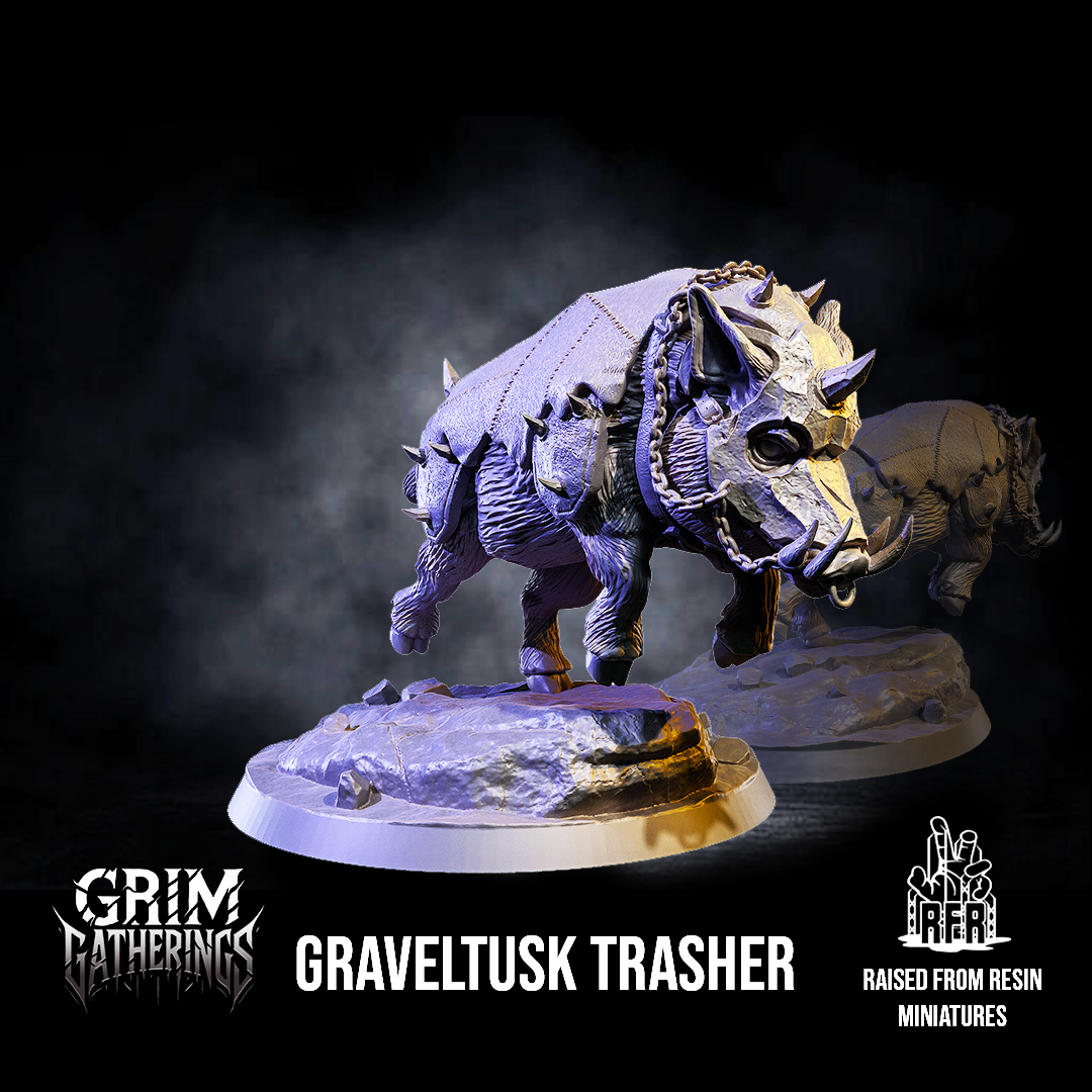 Graveltusk Trasher - Tabletop miniatures (Pre-Supported)