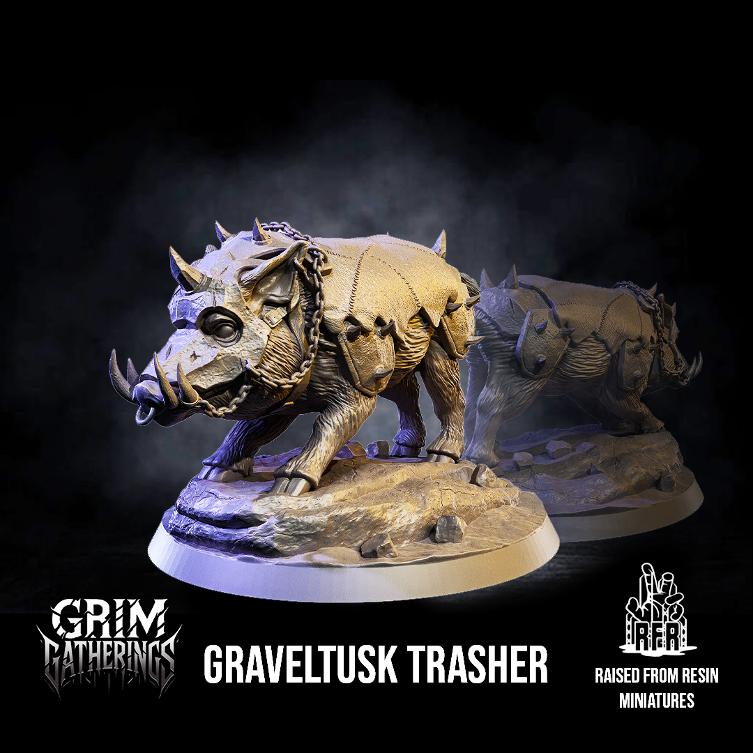 Graveltusk Trasher - Tabletop miniatures (Pre-Supported)