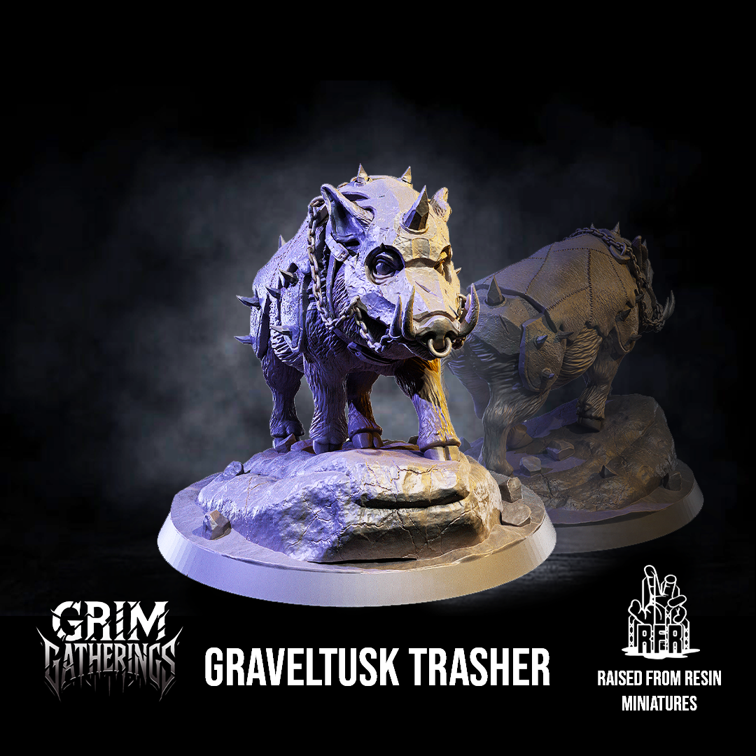 Graveltusk Trasher - Tabletop miniatures (Pre-Supported)