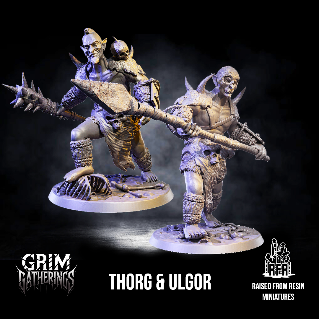 Thorg & Ulgor bundle - Tabletop miniatures (Pre-Supported)