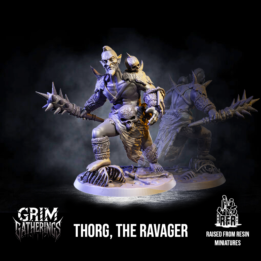 Thorg, the ravager - Tabletop miniatures (Pre-Supported)