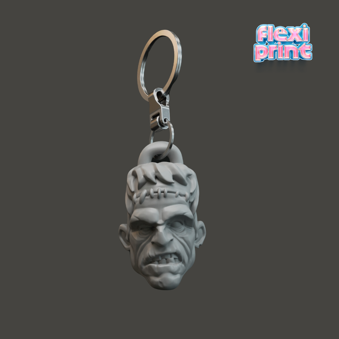 Frankenstein's Head Keychain | Flexi Print