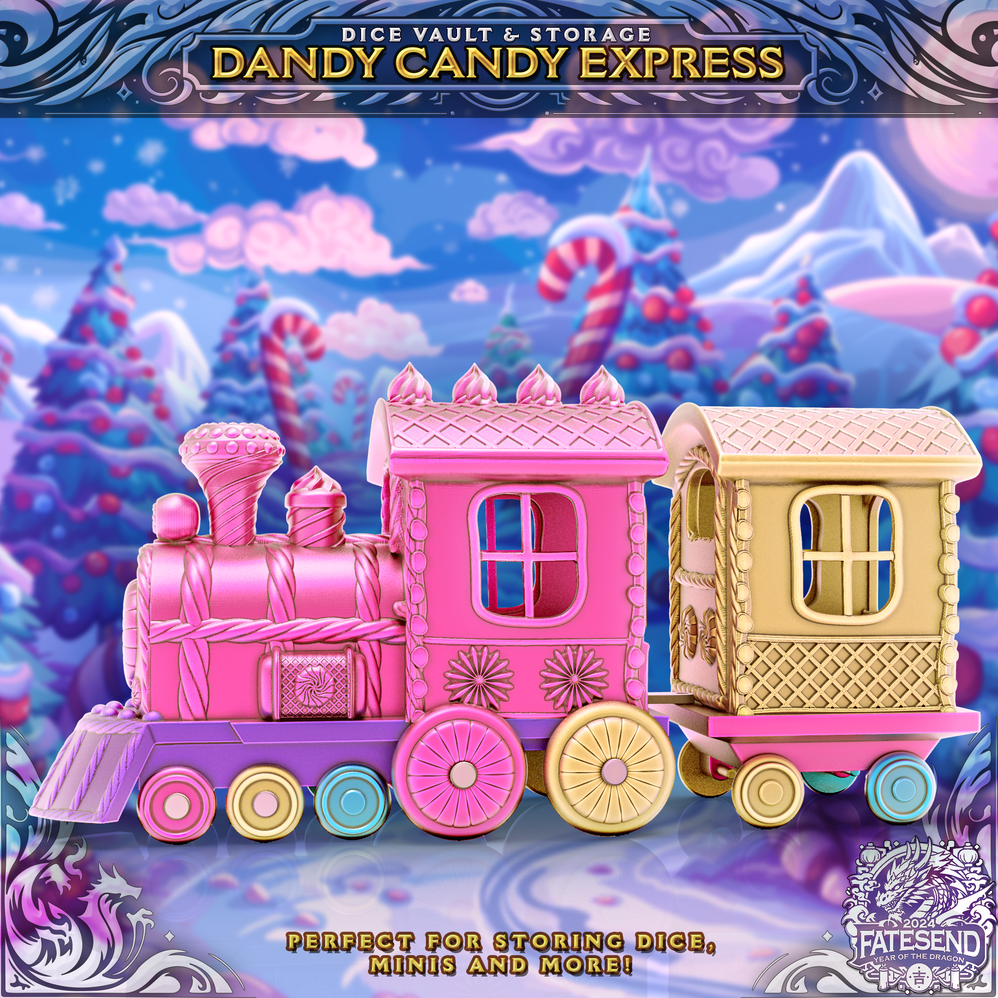 Dandy Candy Express Dice Vault & Storage - SUPPORT FREE!