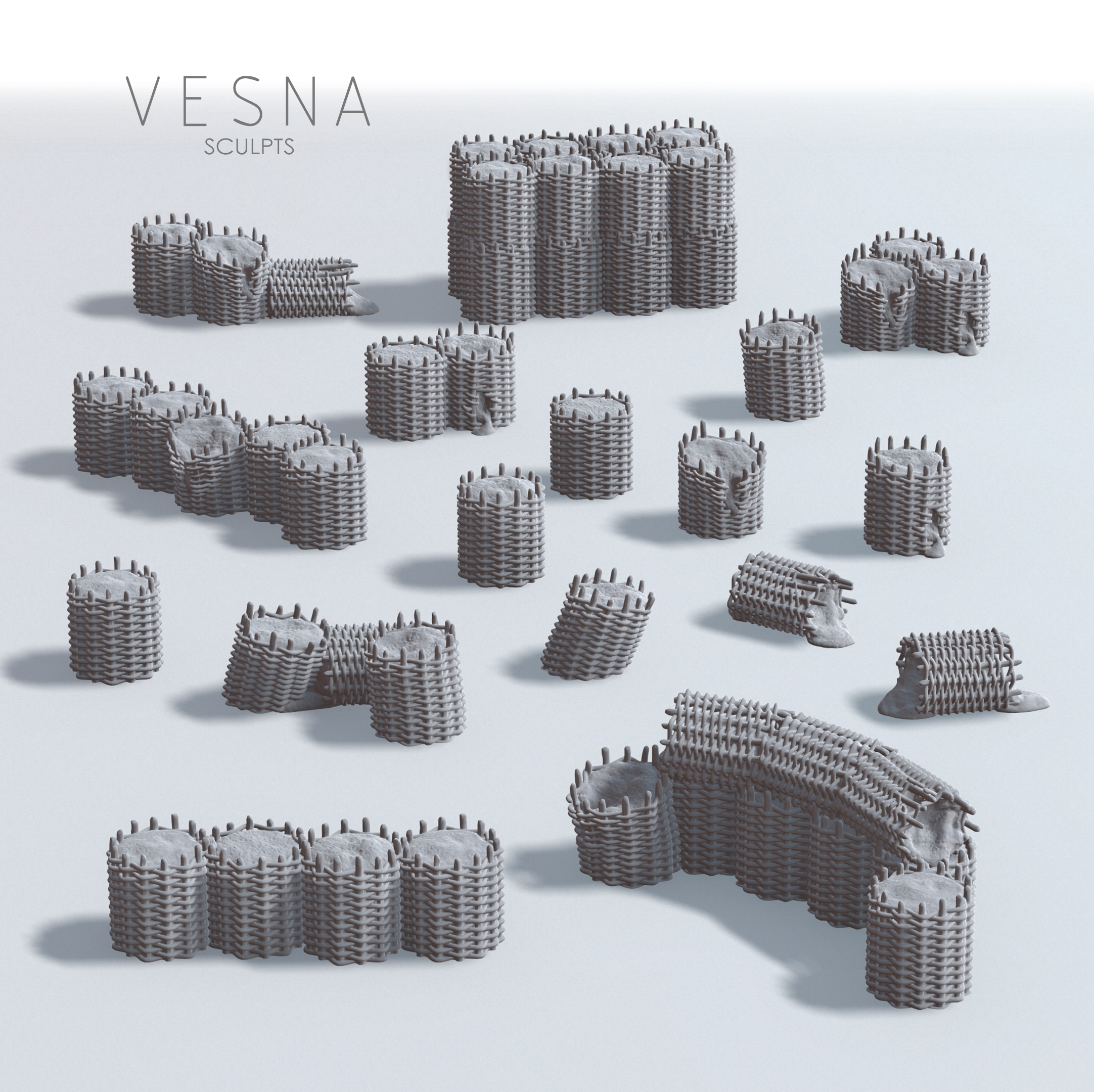 FORTIFICATIONS - GABIONS PACK