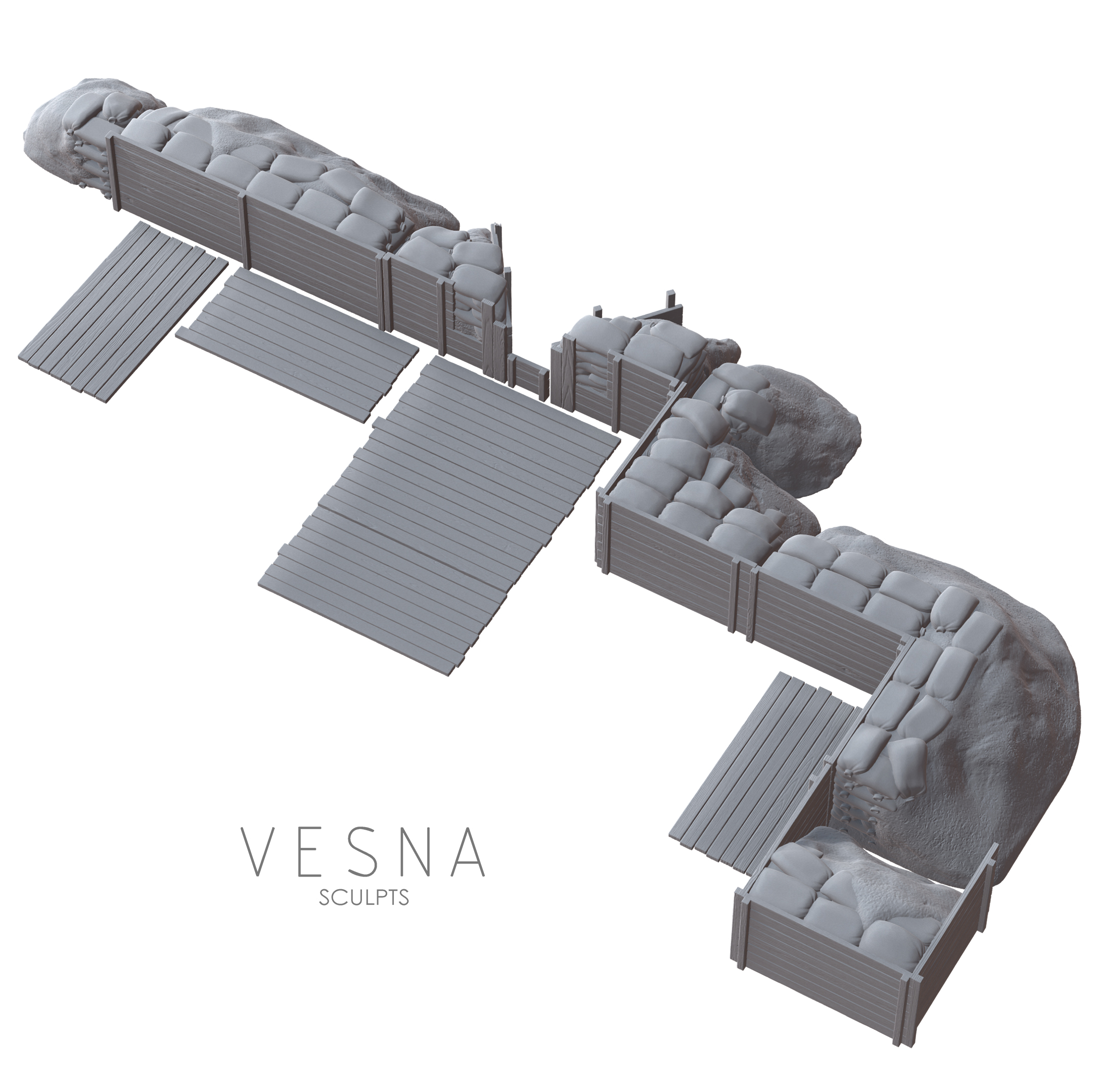 FORTIFICATIONS - TRENCHES PACK