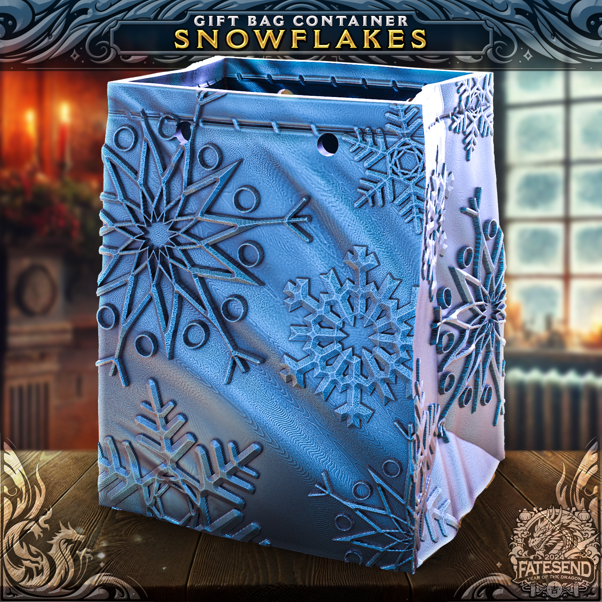 Snowflake Gift Bag - SUPPORT FREE!