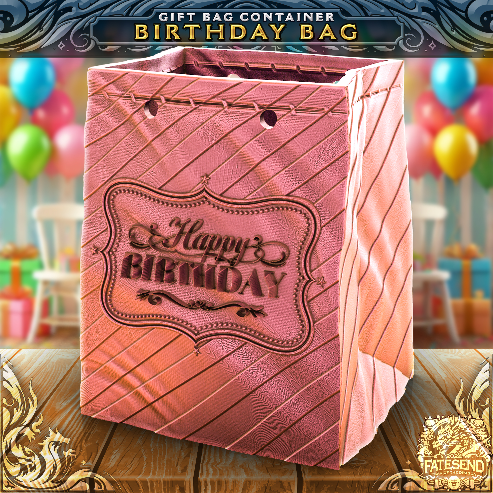 Happy Birthday Gift Bag - SUPPORT FREE!