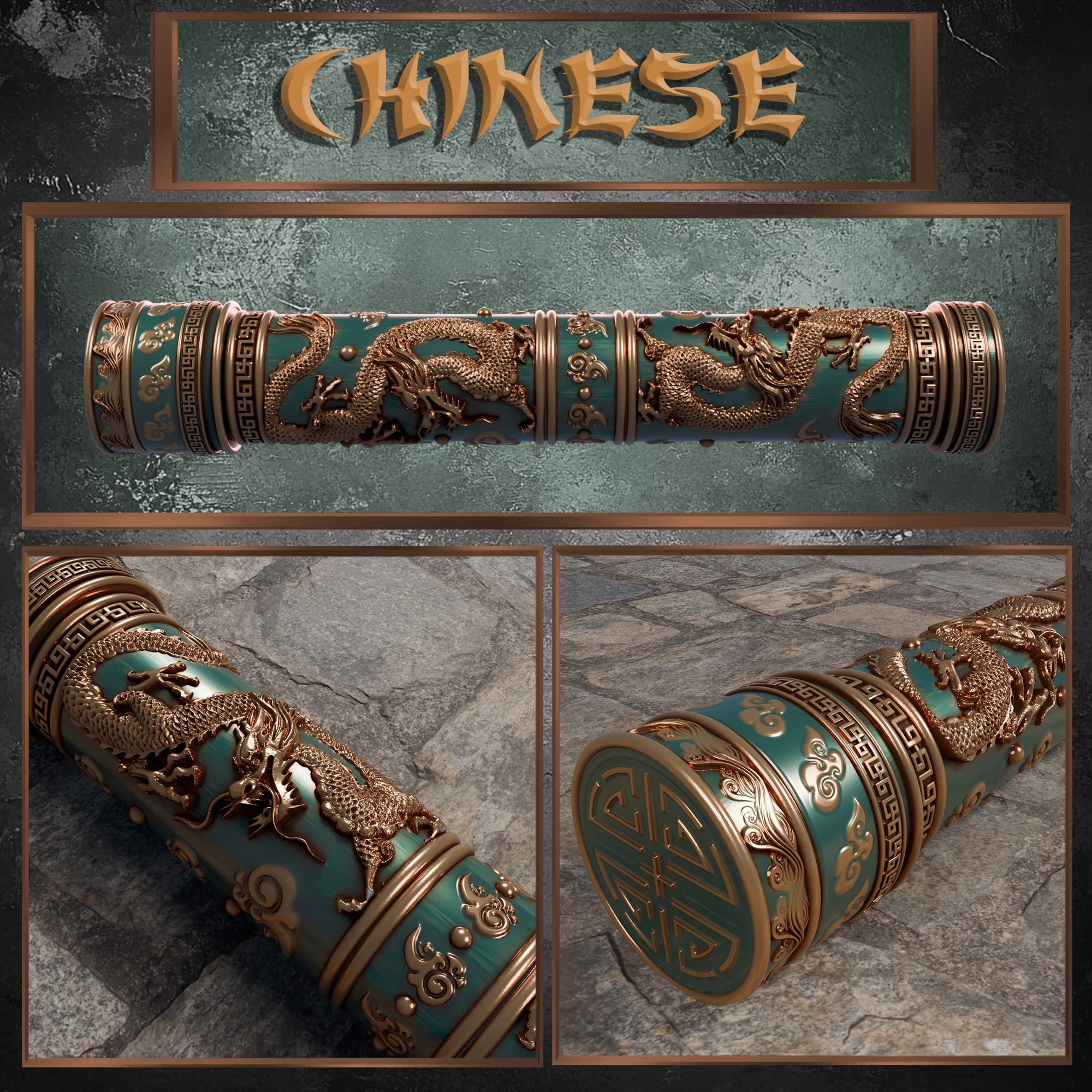 Epic Playmat tubes: Chinese Theme