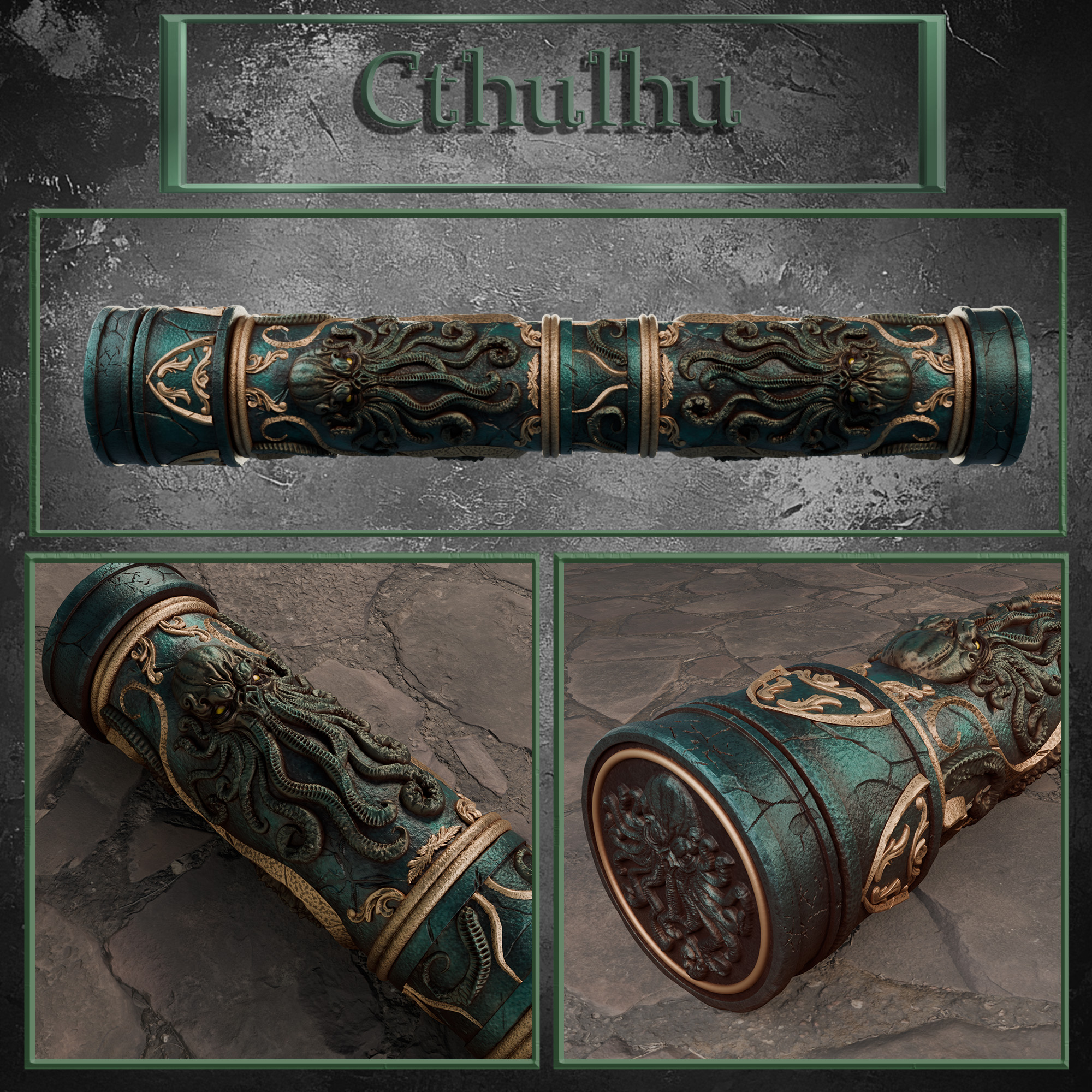 Epic Playmat tubes: Chtulhu Theme