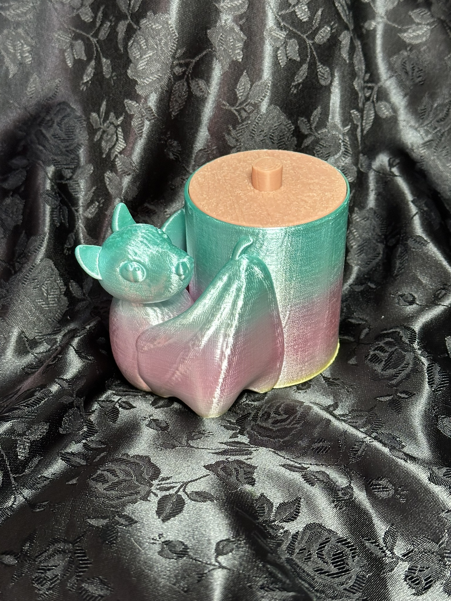 Baby Fruit Bat Q-tip Jar
