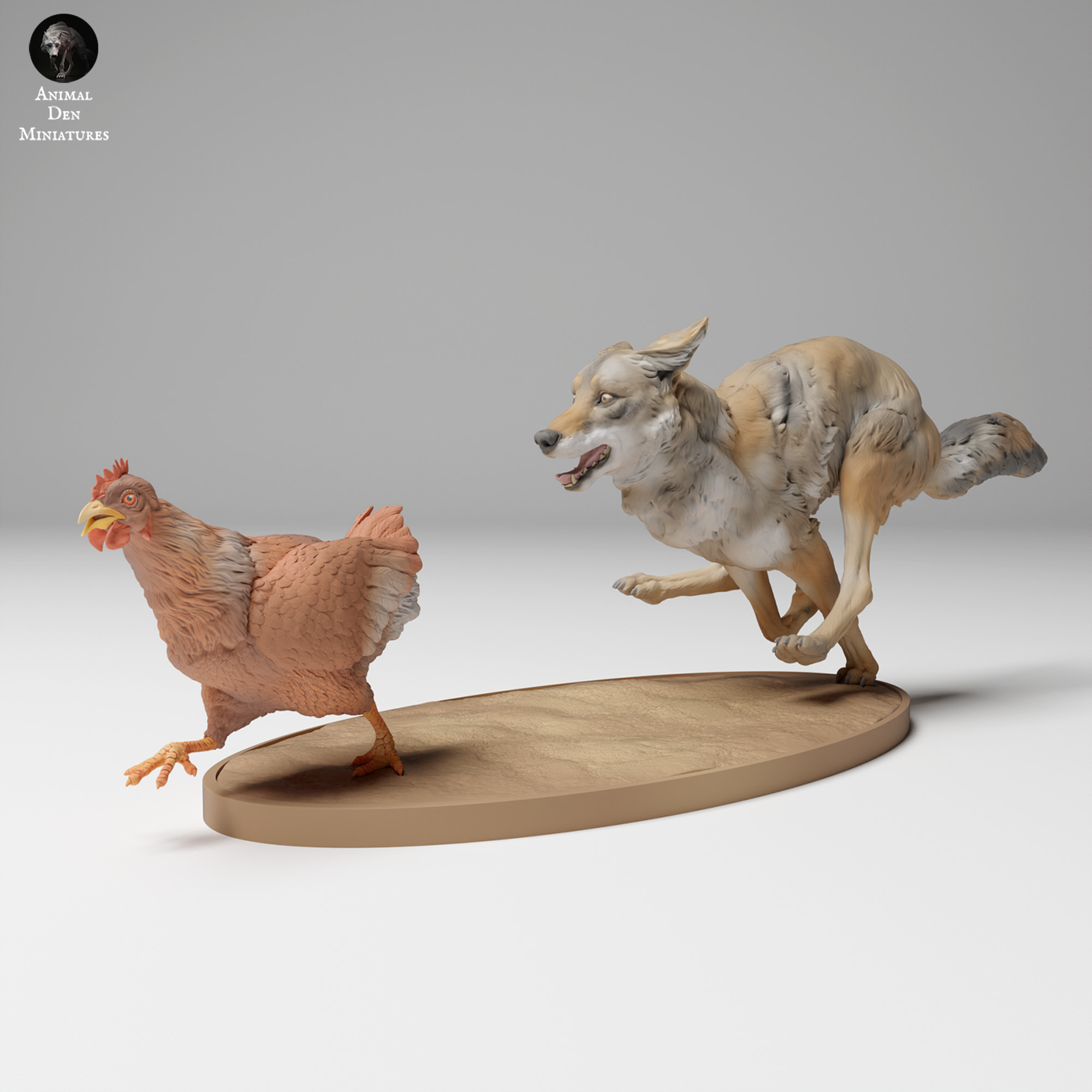 Coyote Hunting Chicken