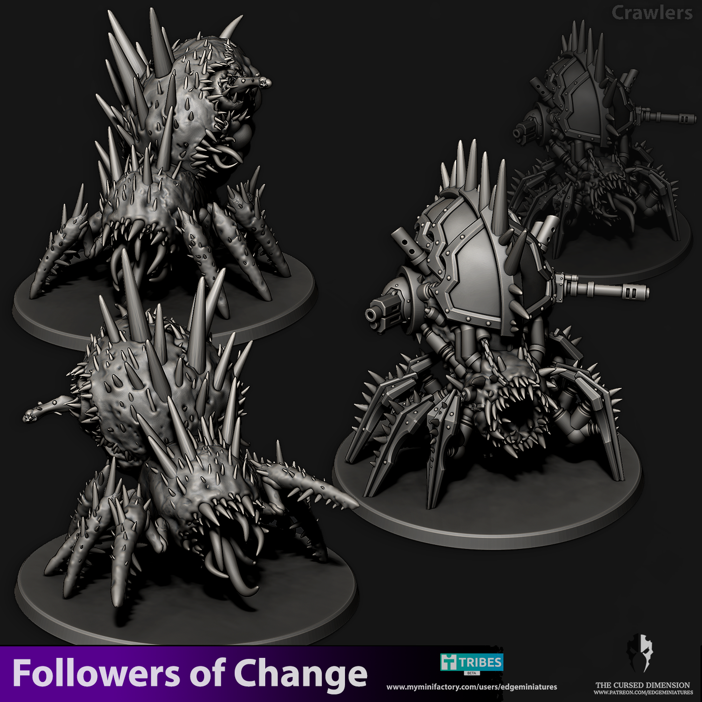 Crawlers of Change - Followers of Change - 28mm