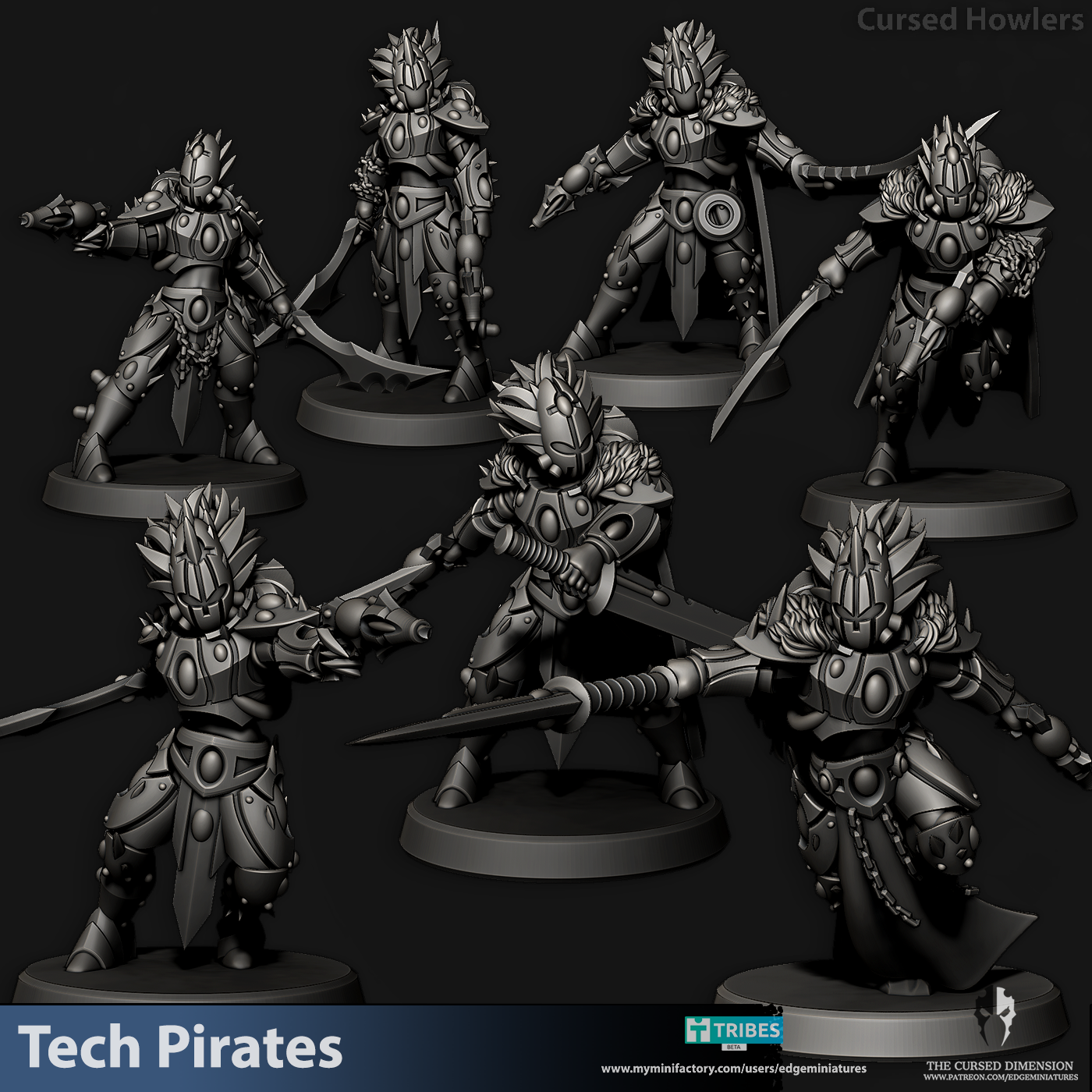 Cursed Howlers + hero variants - Tech Pirates - 28mm