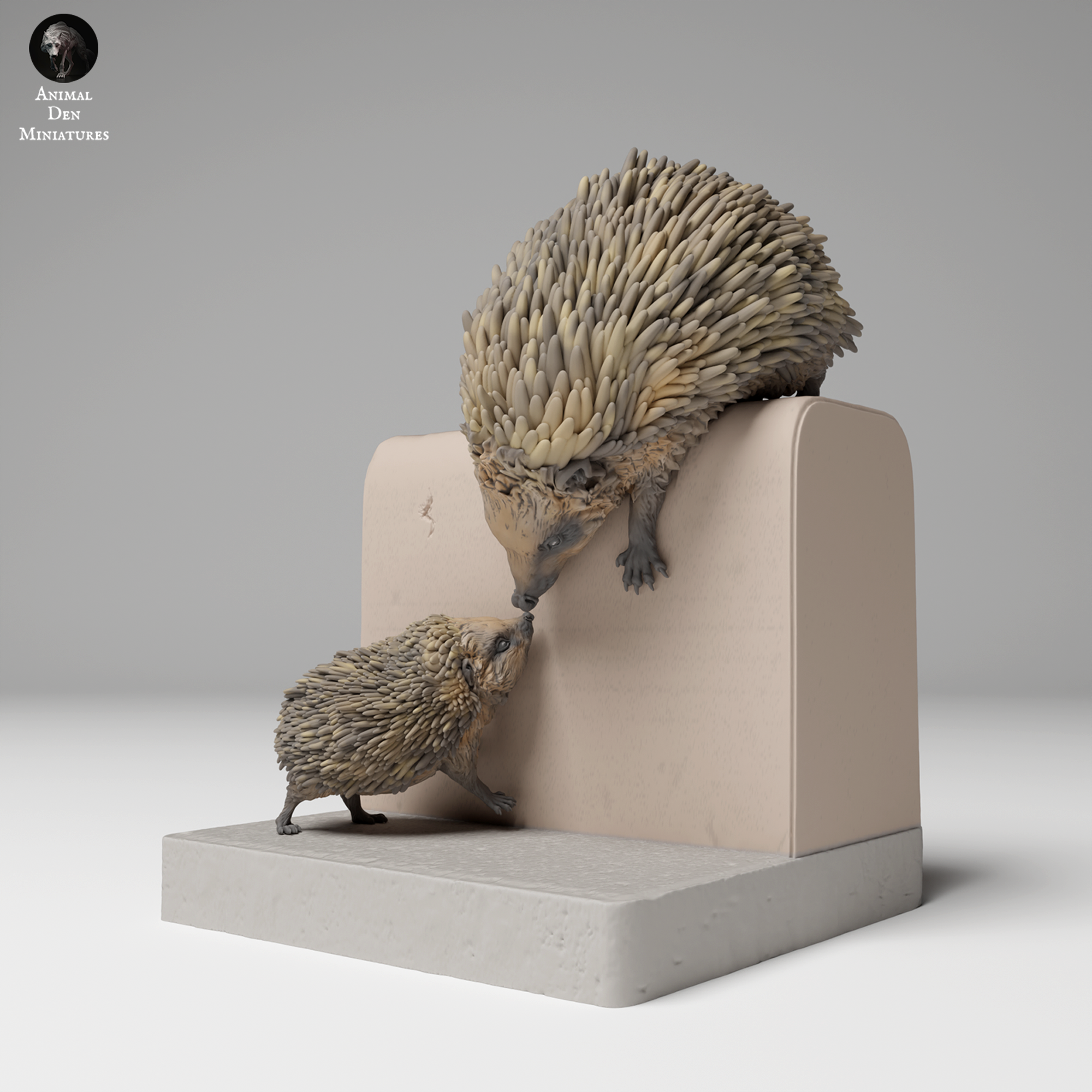 Eurropean Hedgehogs Climbing