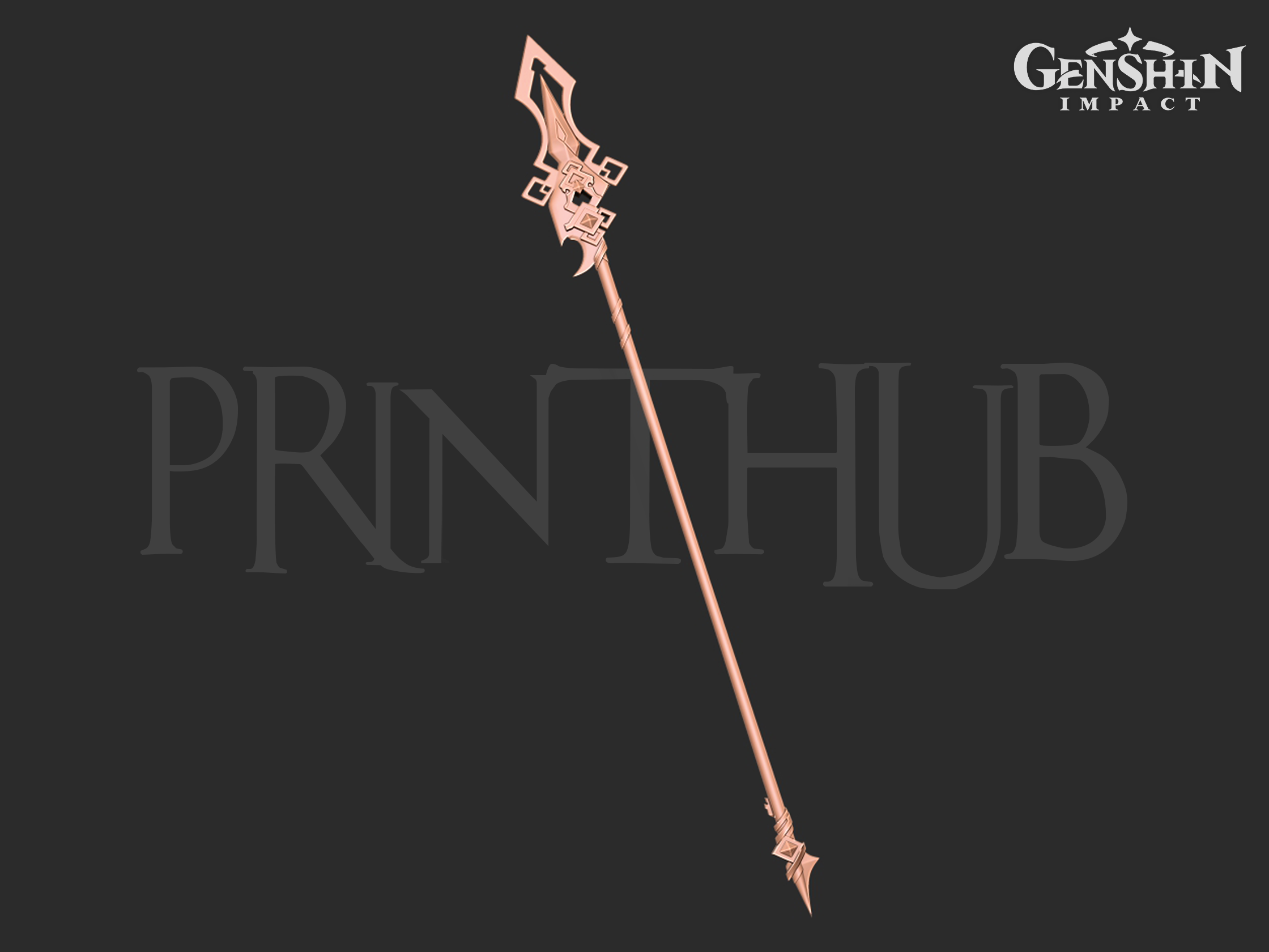 Zhongli Vortex Vanquisher 3D print model