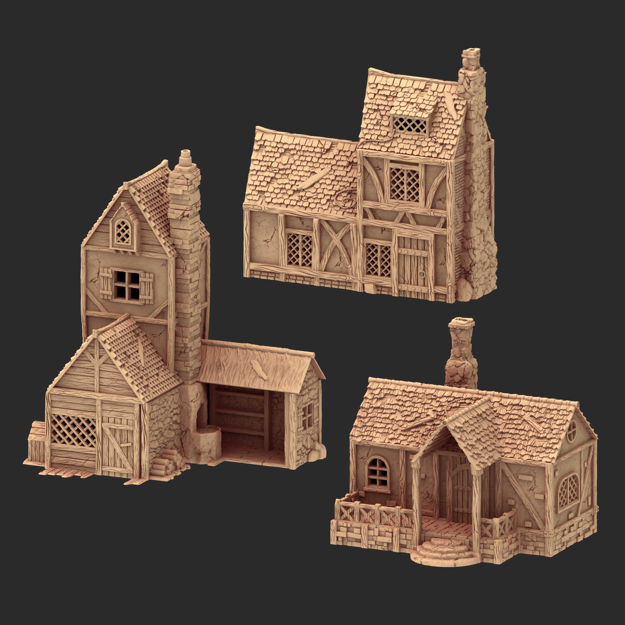 x3 Medieval buildings - part 1