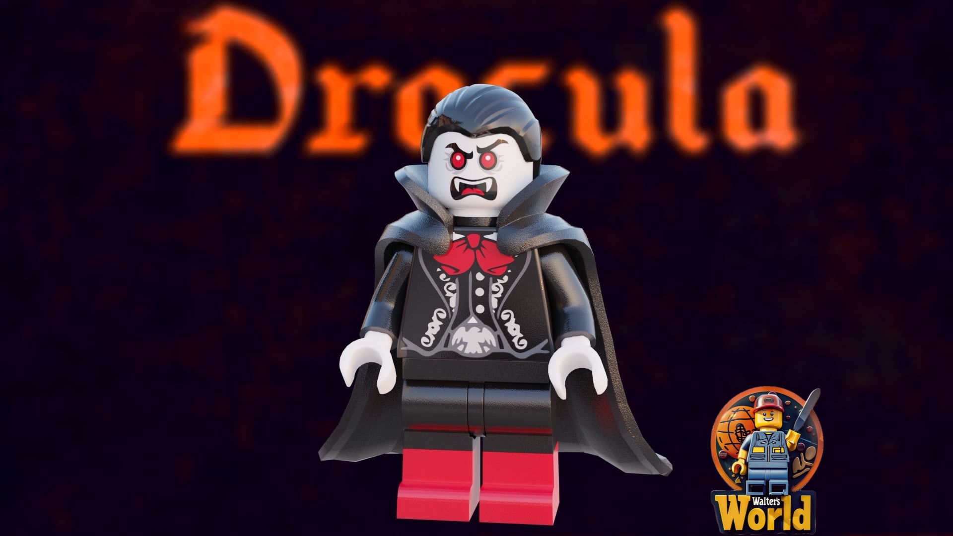 Dracula Brick with Coffin