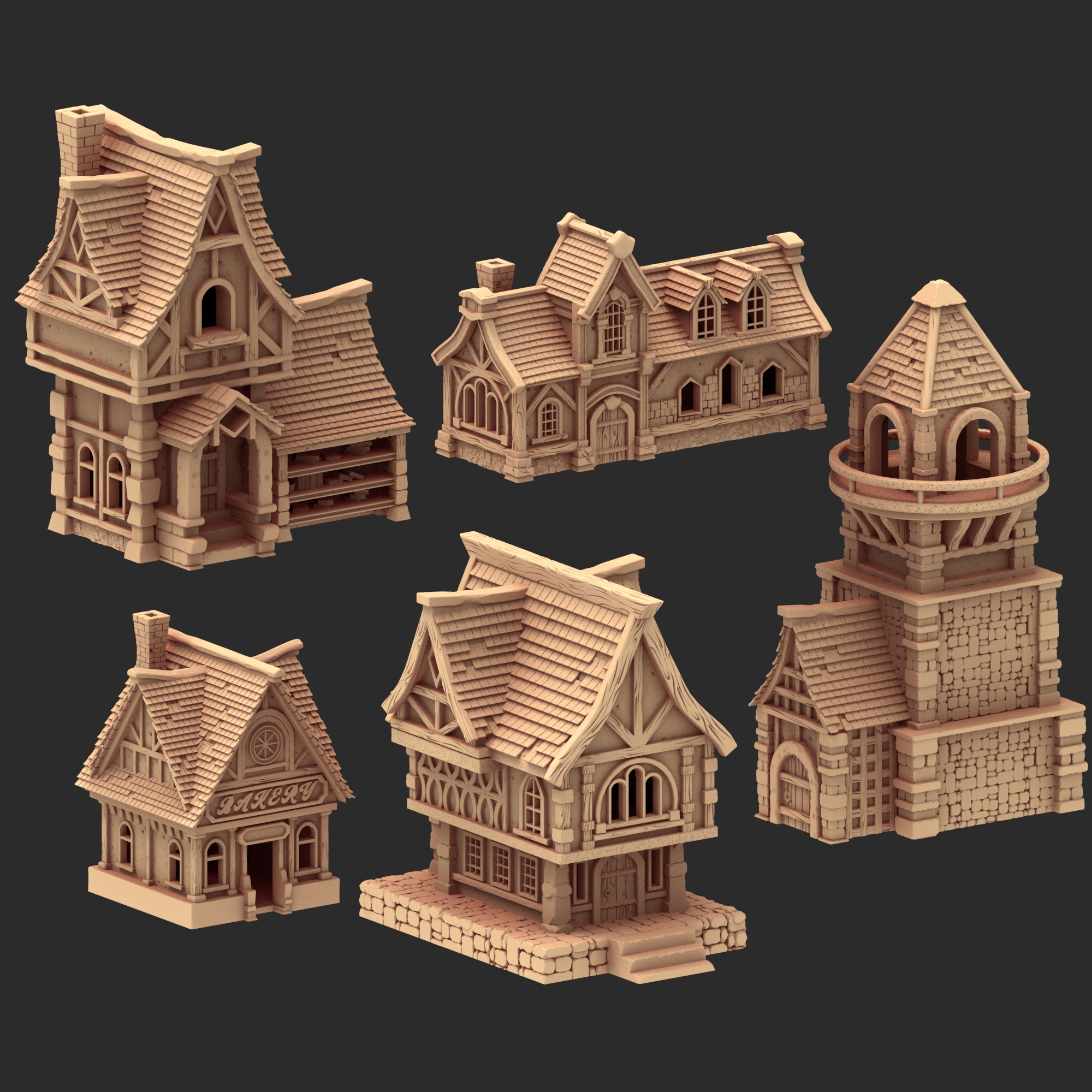 x5 Medieval buildings - part 2