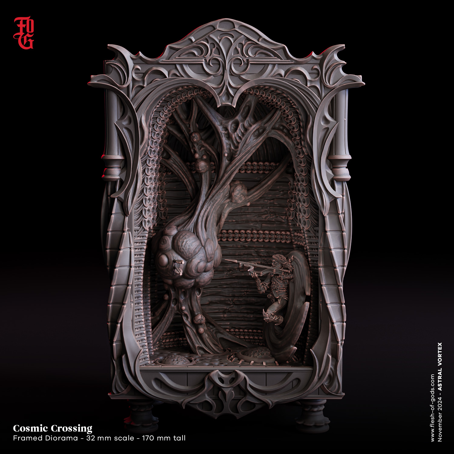 Framed Diorama - Cosmic Crossing