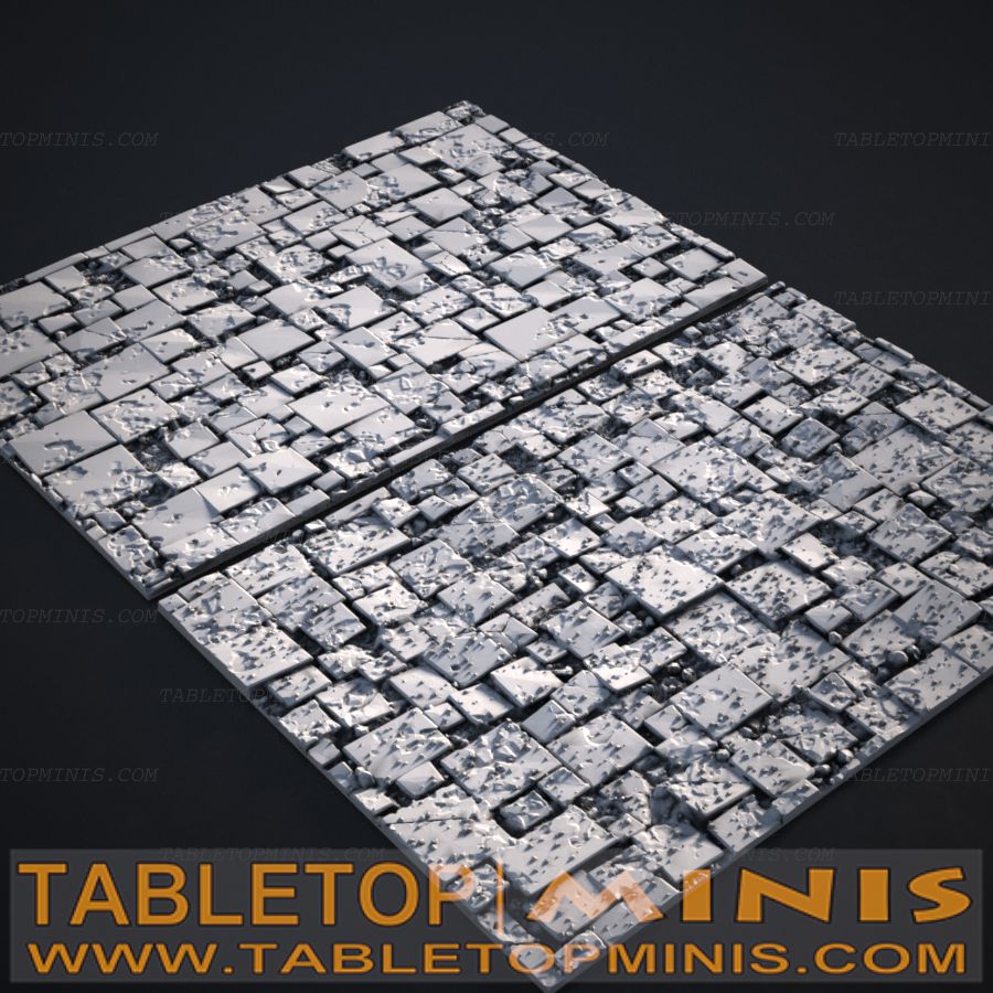 Broken Tile 100mmx150mm Rectangular Base Toppers