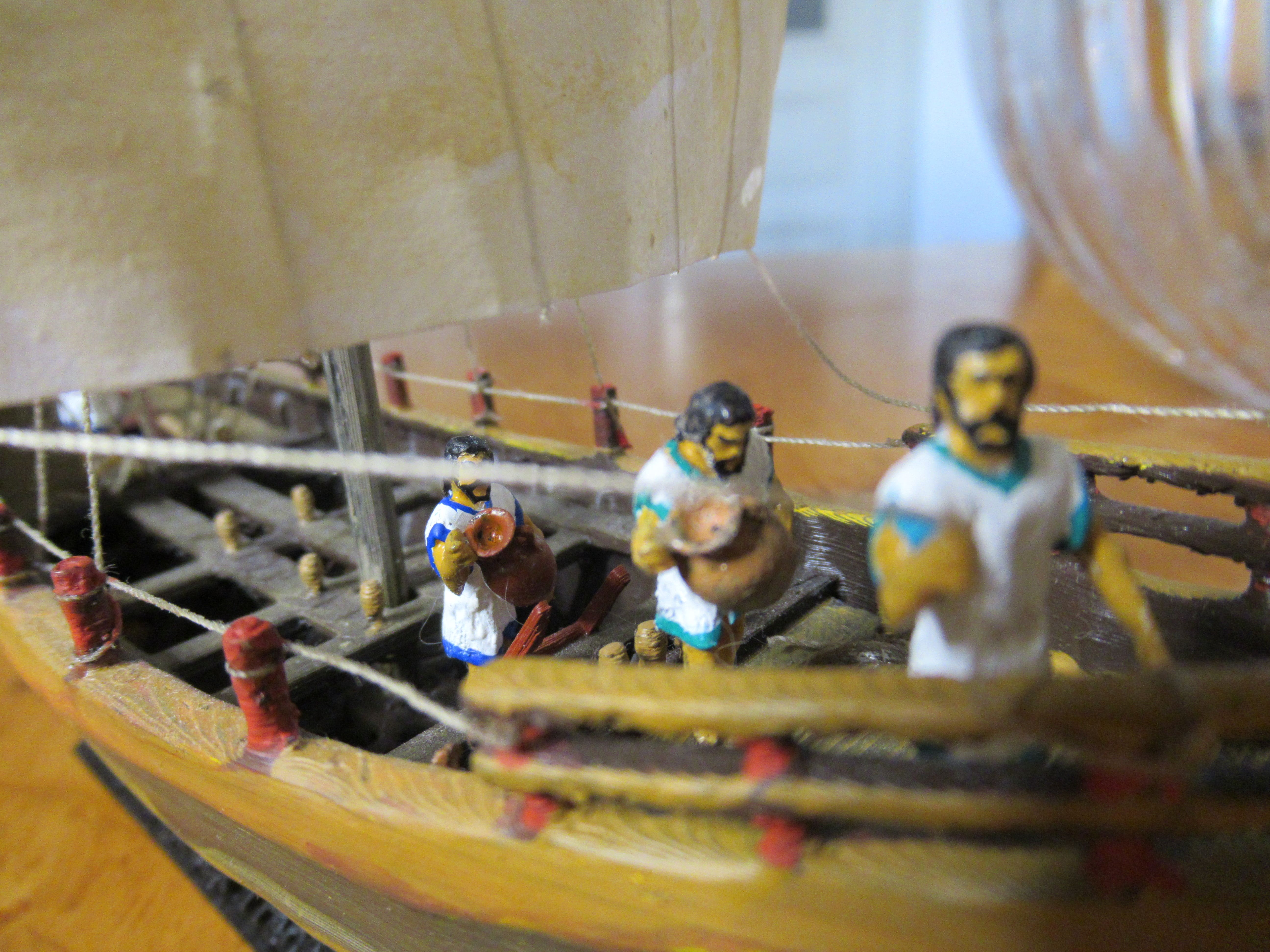Greek Trading Ship Crew With Amphoras, 400BC