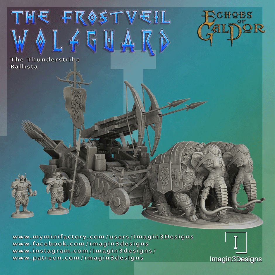 The Thunderstrike – Mammoth-Pulled Double Ballista