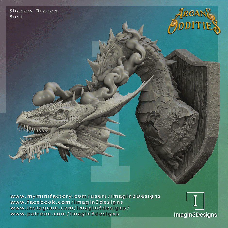 Shadow Dragon Bust