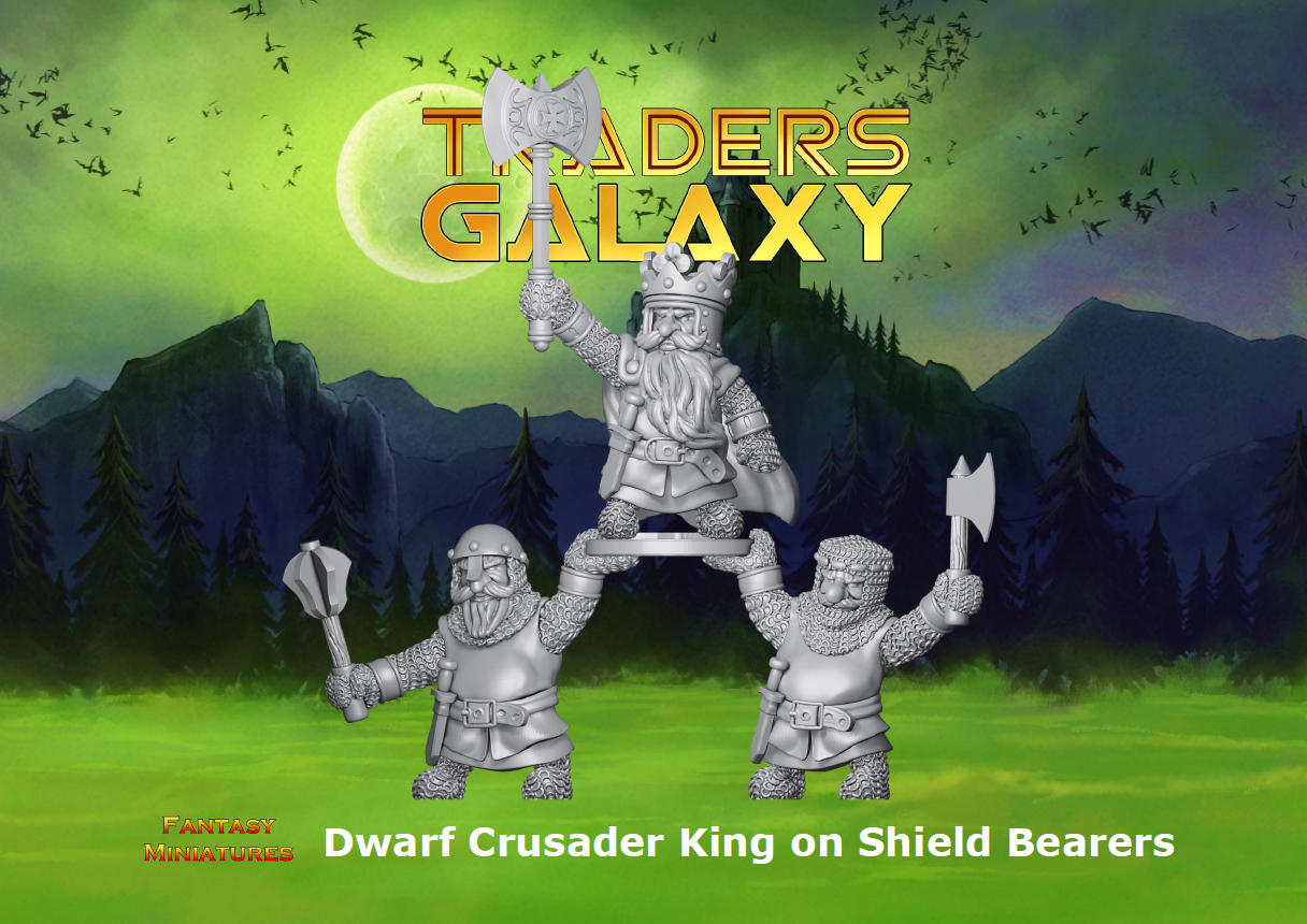 Dwarfs - Crusader King and Shield Bearers
