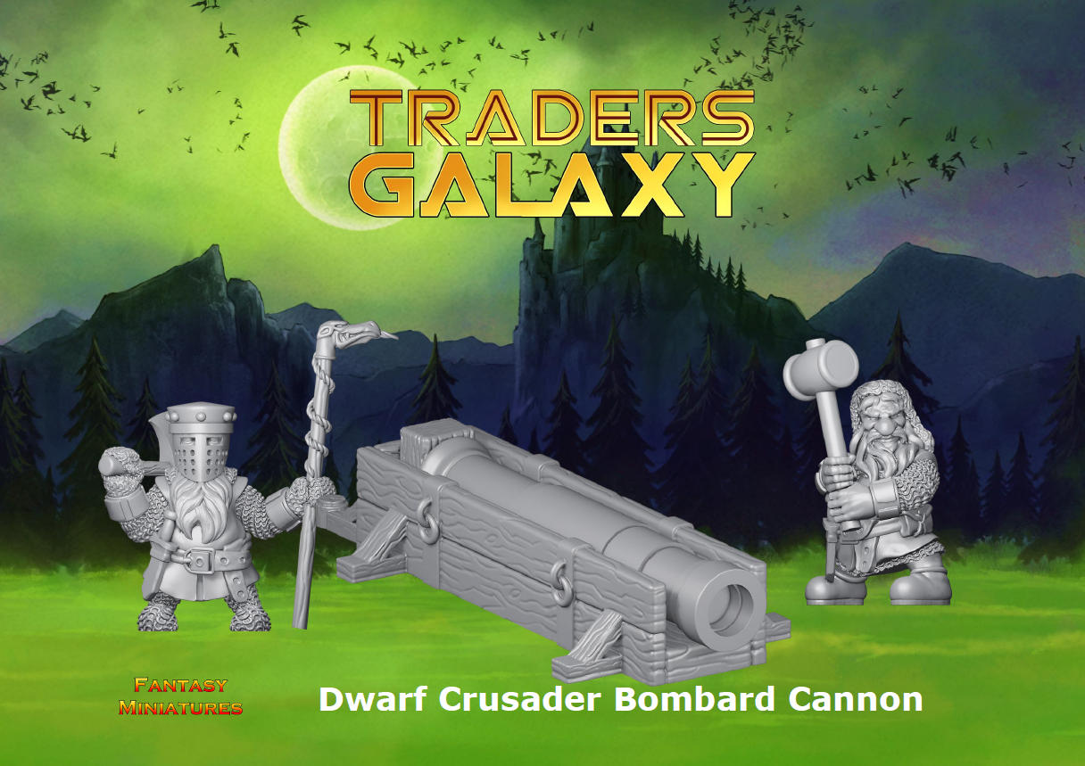 Dwarfs - Bombard Siege Cannon with crew
