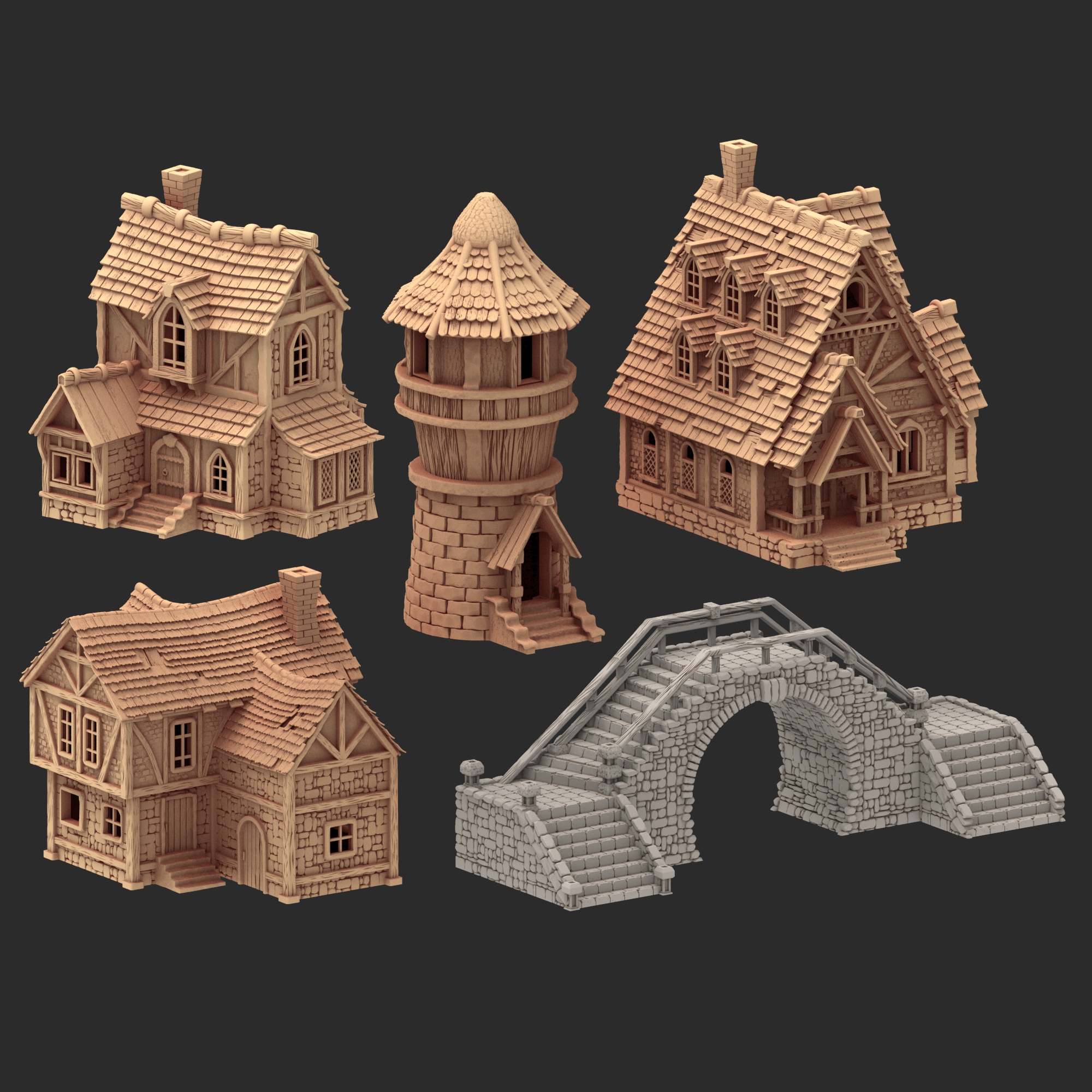 x5 Medieval buildings - part 3