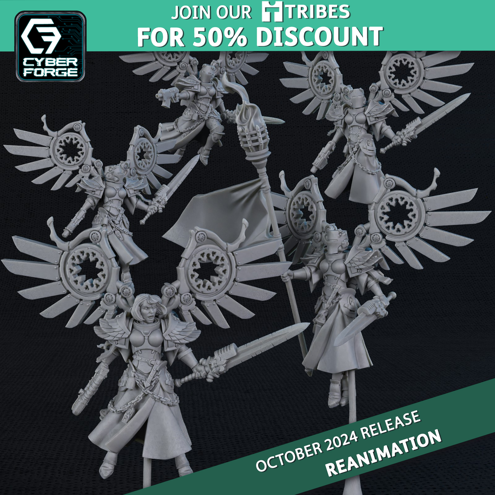 Minstra Squad - Reanimation- Cyber Forge Miniatures October 2024