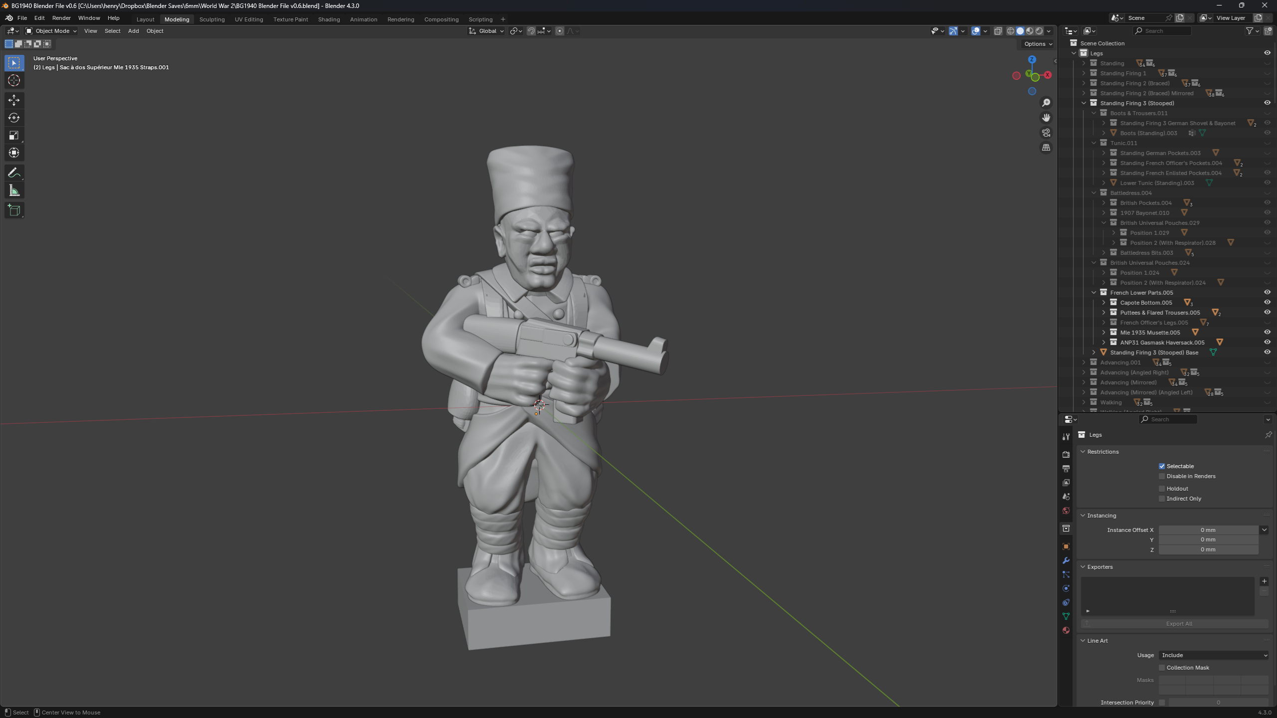 Battleground 1940 Core Blender File WWII-2