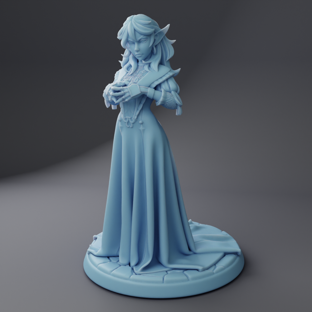 Felynril the Drow Noble ( Female Drow Wizard / Elf Warlock / Sorcerer / NPC )
