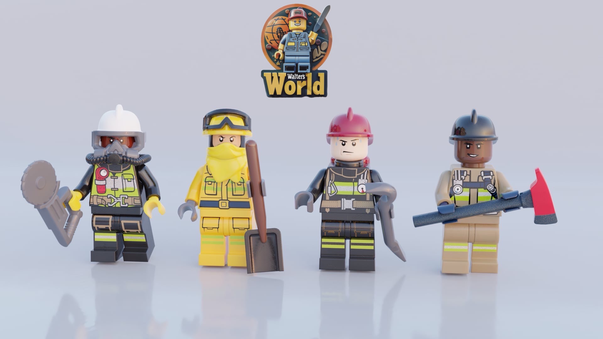 Firefighter Heroes Four-Pack Brick