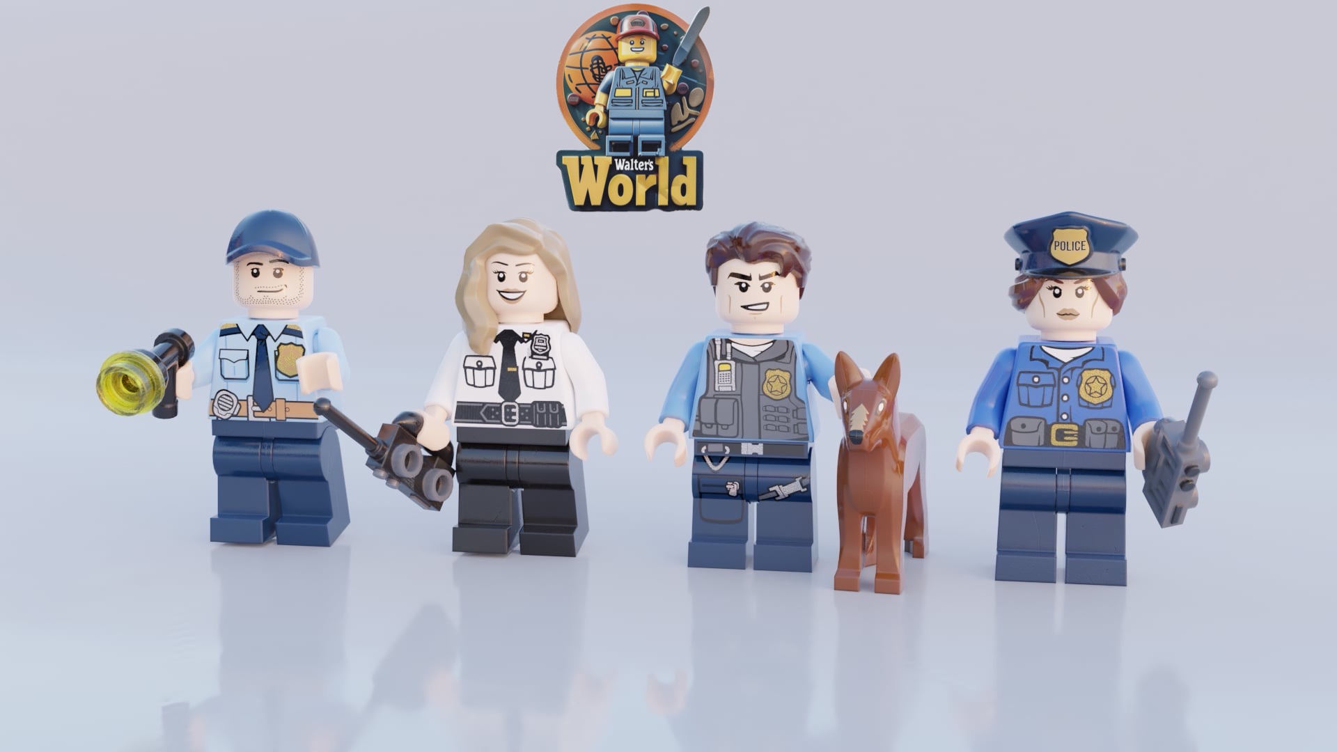 Law Enforcement Heroes Brick Four-Pack