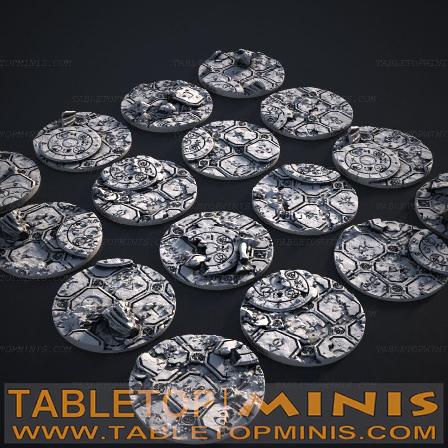 Ancient Ruins 32mmx32mm Circular Base Toppers