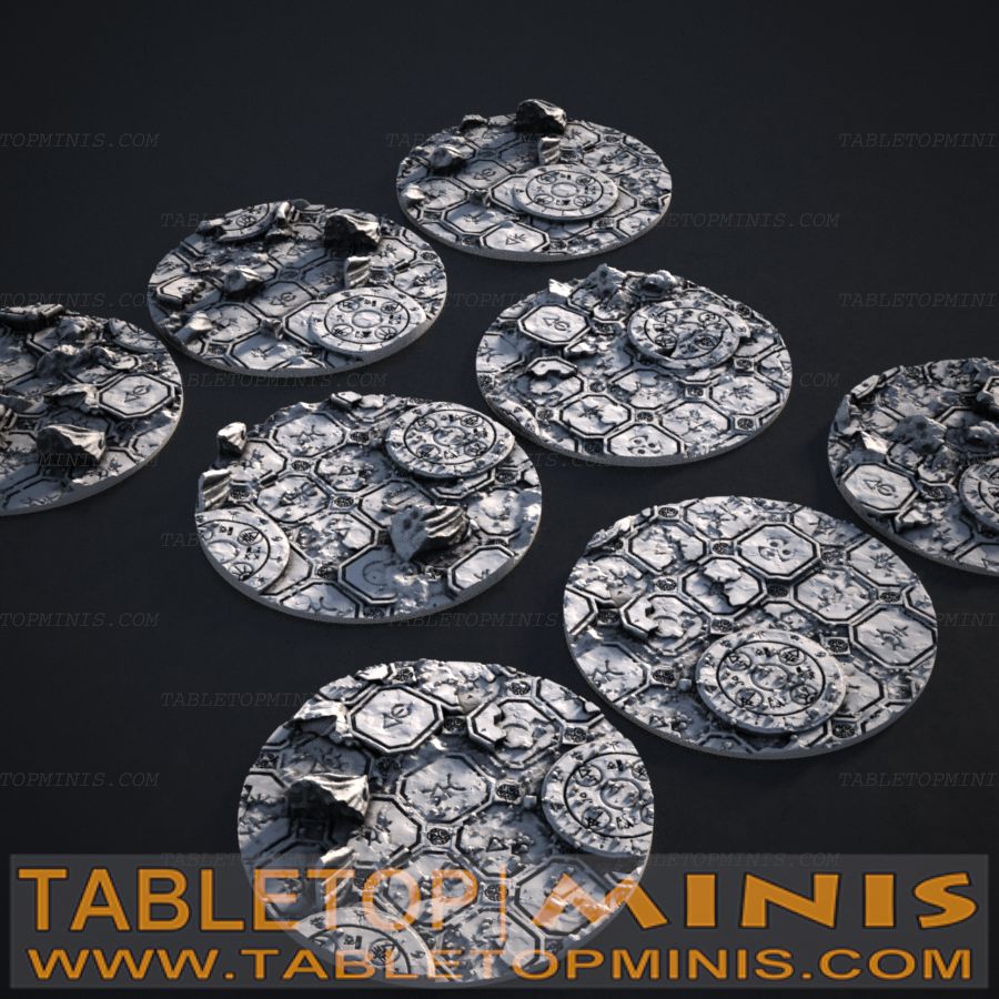 Ancient Ruins 50mmx50mm Circular Base Toppers